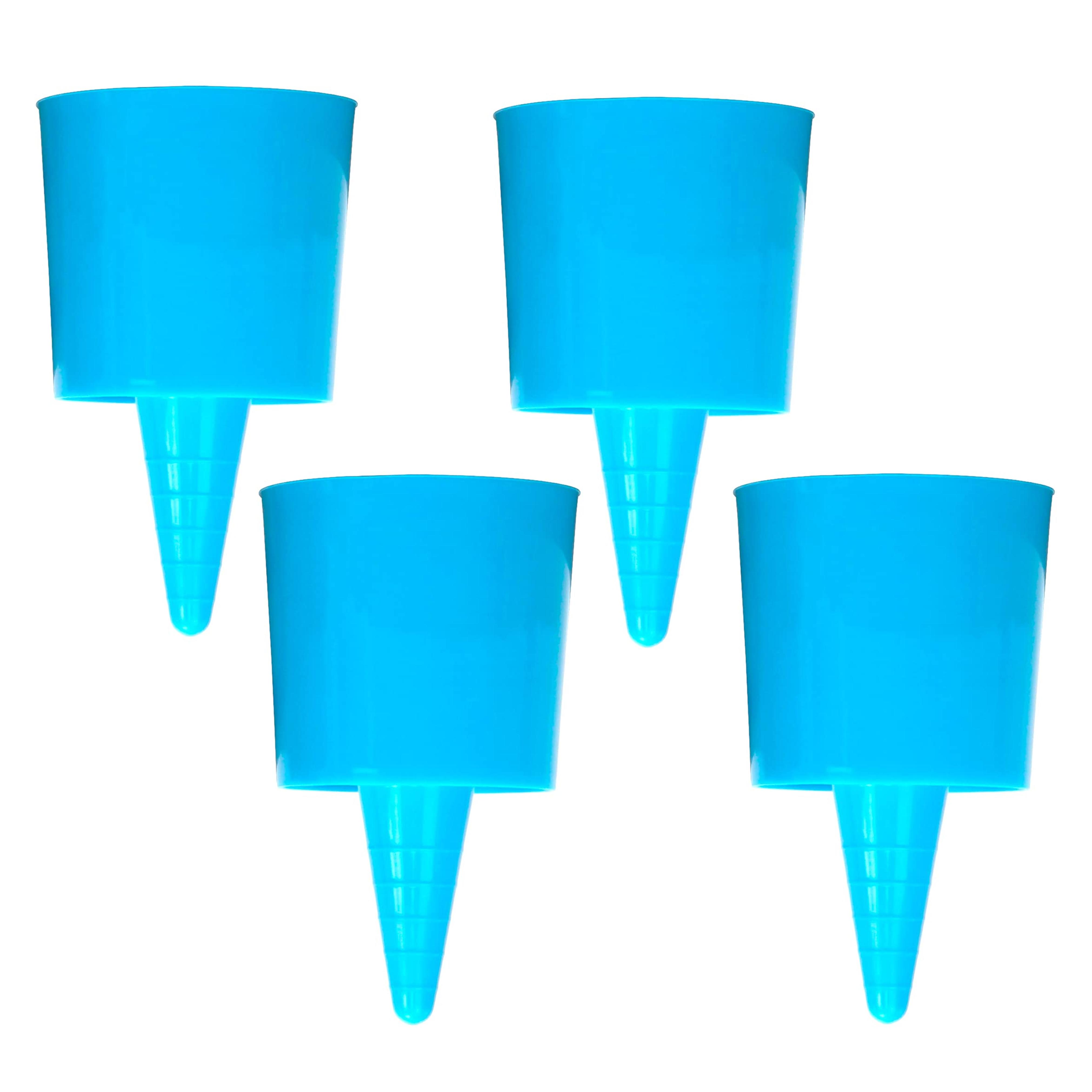 Amazon.com: Iconikal Beach Sand Coaster Cup and Beverage Holder Set, Blue, 4-Pack : Home & Kitchen