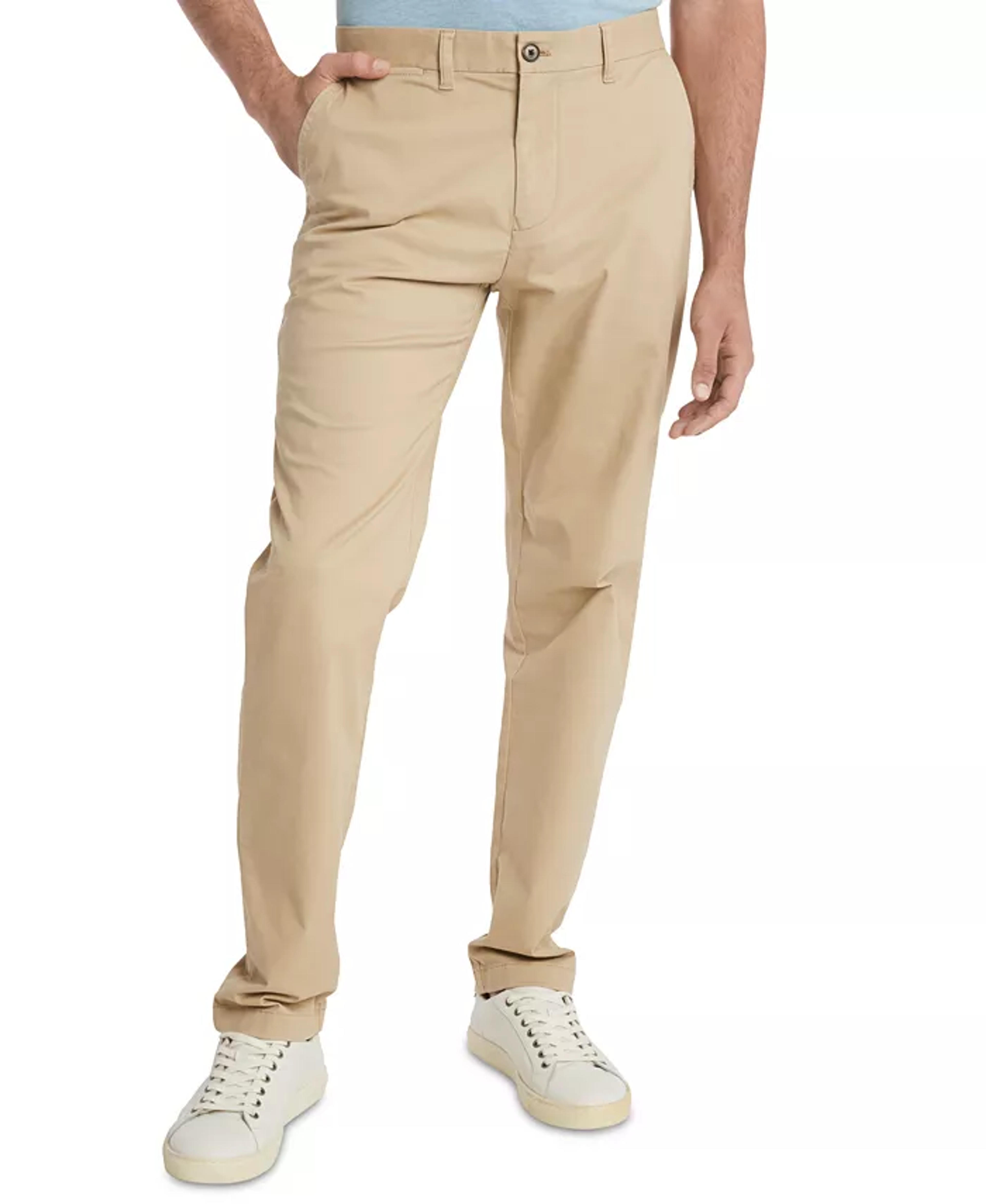 Tommy Hilfiger Men's TH Flex Stretch Regular-Fit Chino Pant, Created for Macy's - Macy's