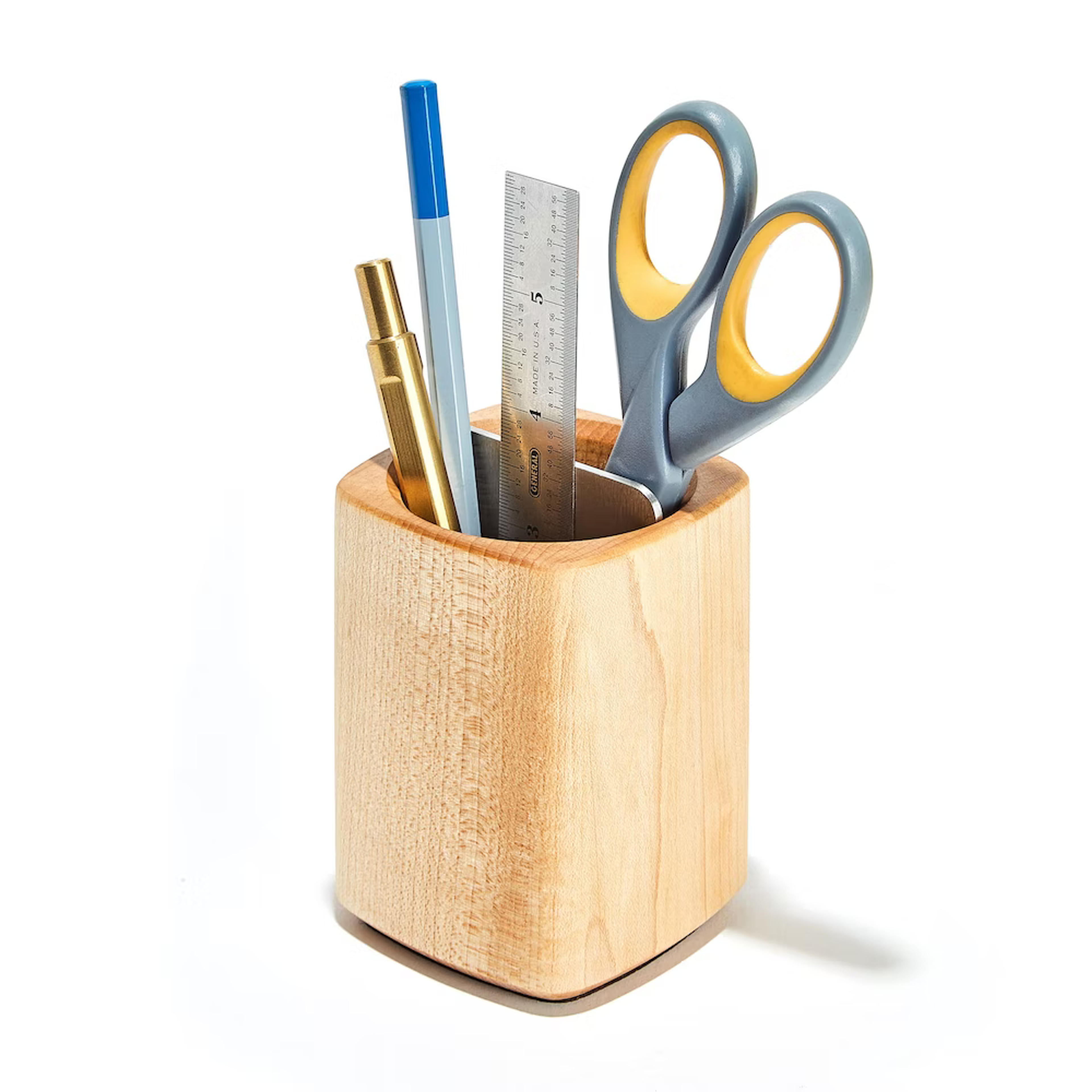 Wooden Pen & Pencil Holder Cup for Desk | Grovemade®