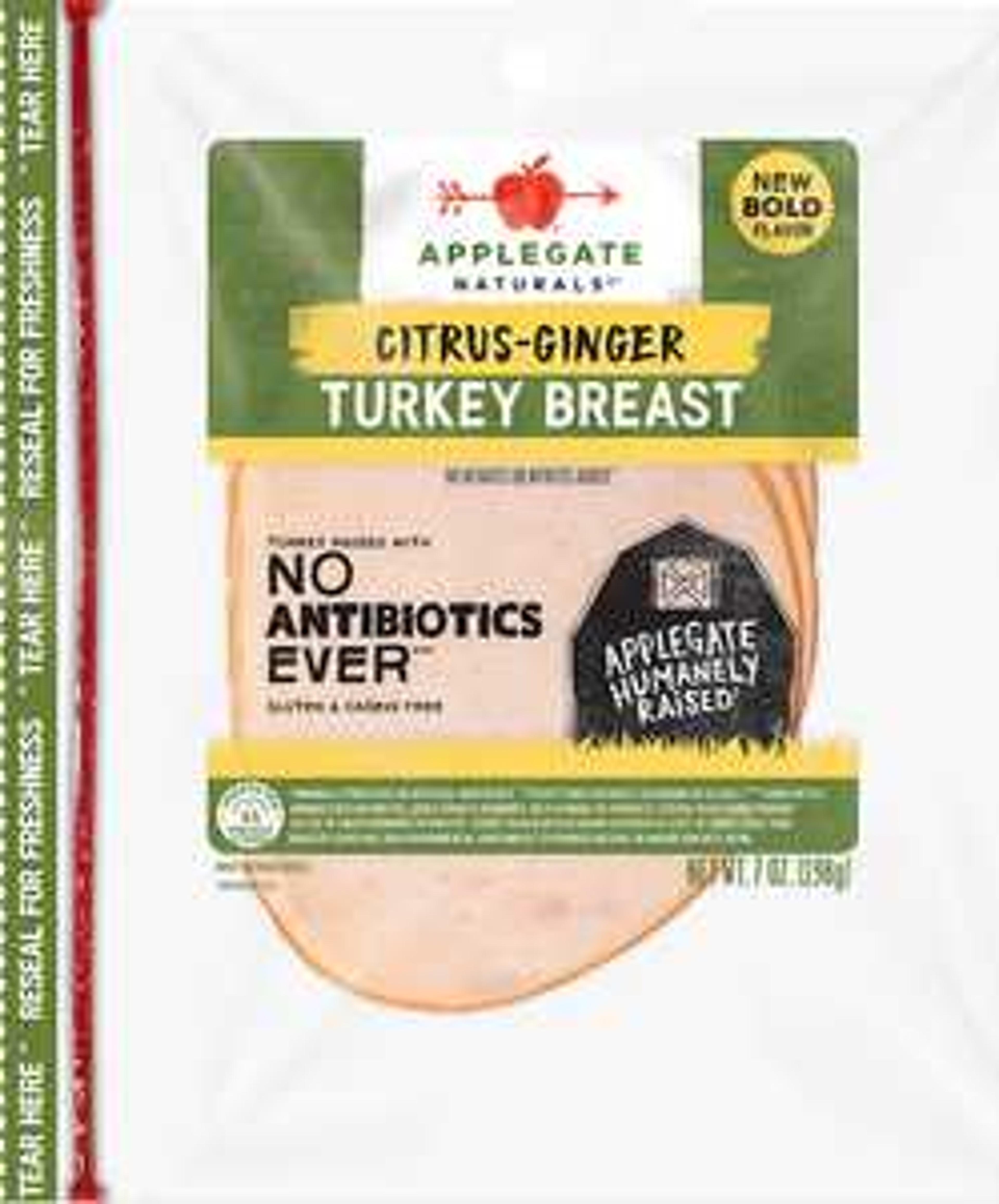 Products - Deli Meat - Applegate Naturals® Citrus-Ginger Turkey Breast - Applegate