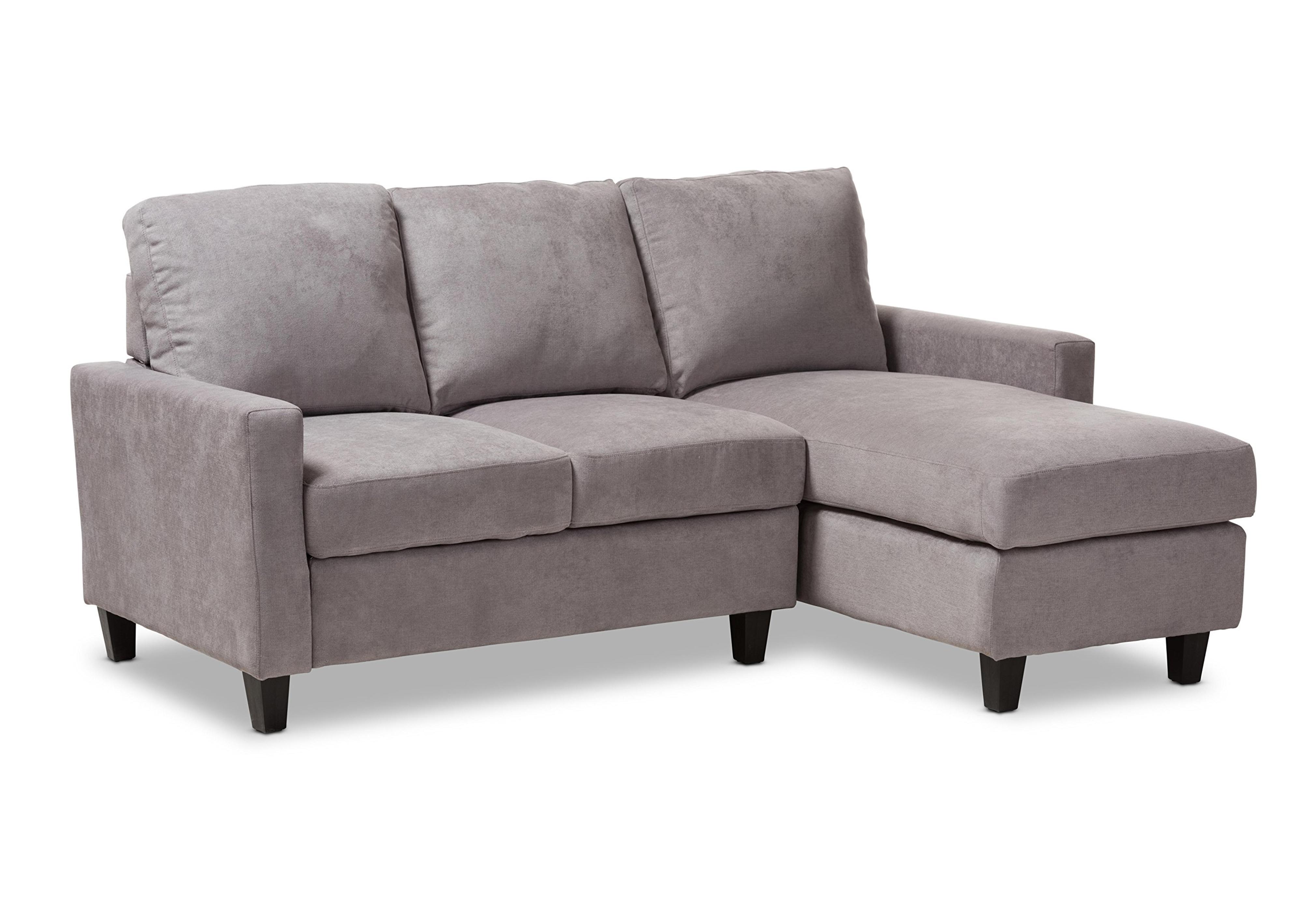 Amazon.com: Baxton Studio Greyson Sectional Sofa, Light Grey : Home & Kitchen