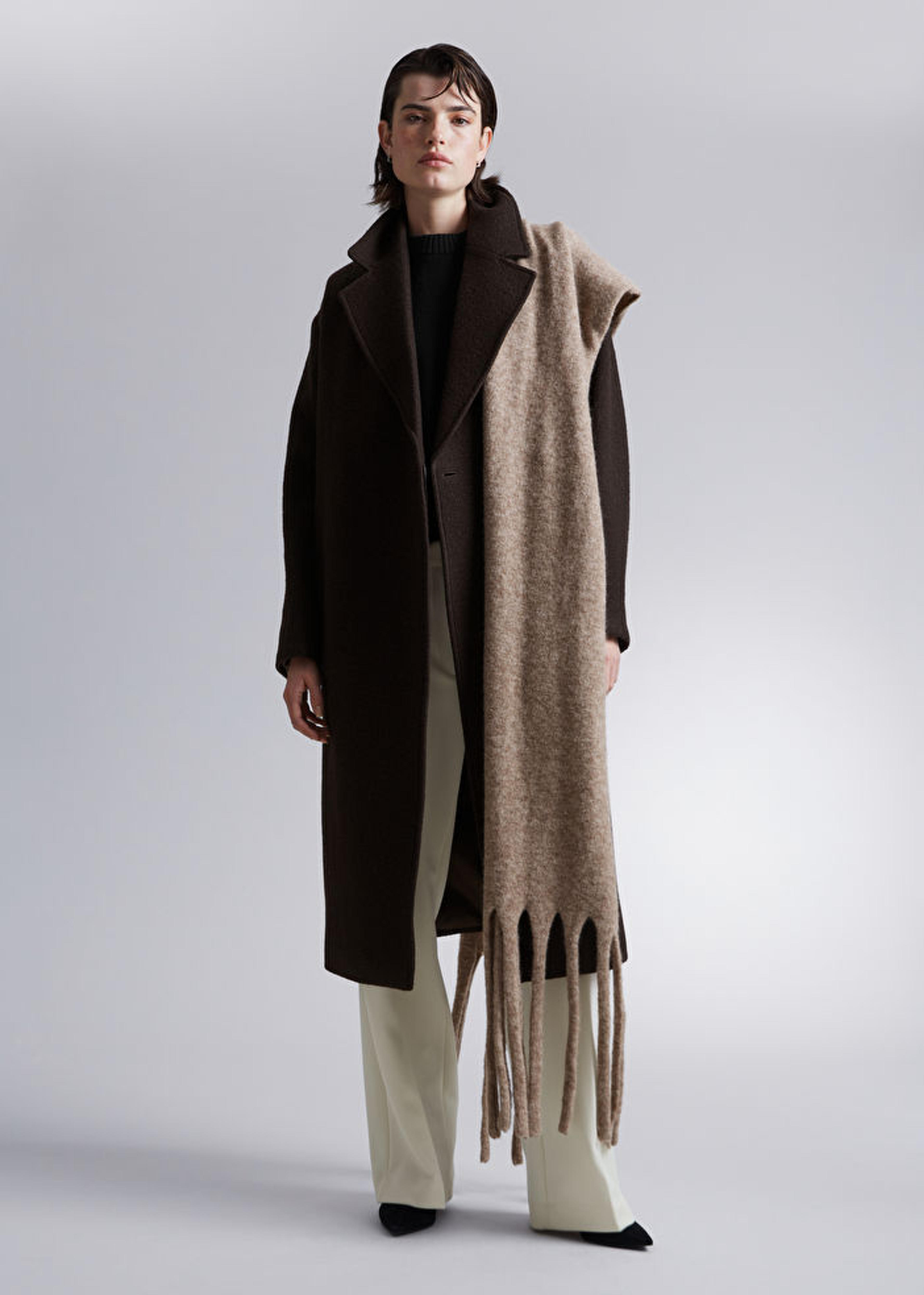 Voluminous Belted Wool Coat - Brown - Woolcoats - & Other Stories US