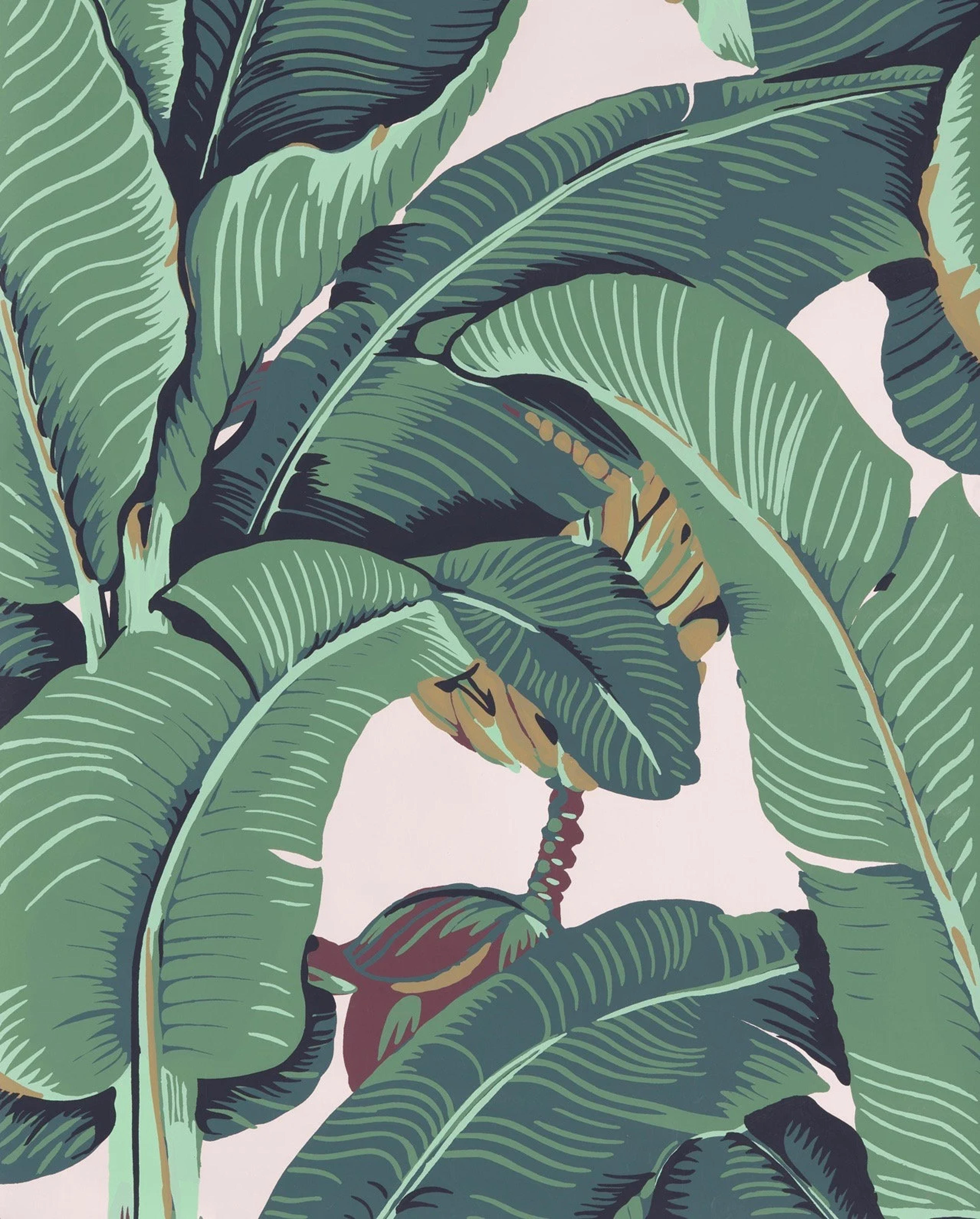 Martinique™ Green Wallpaper - Etsy