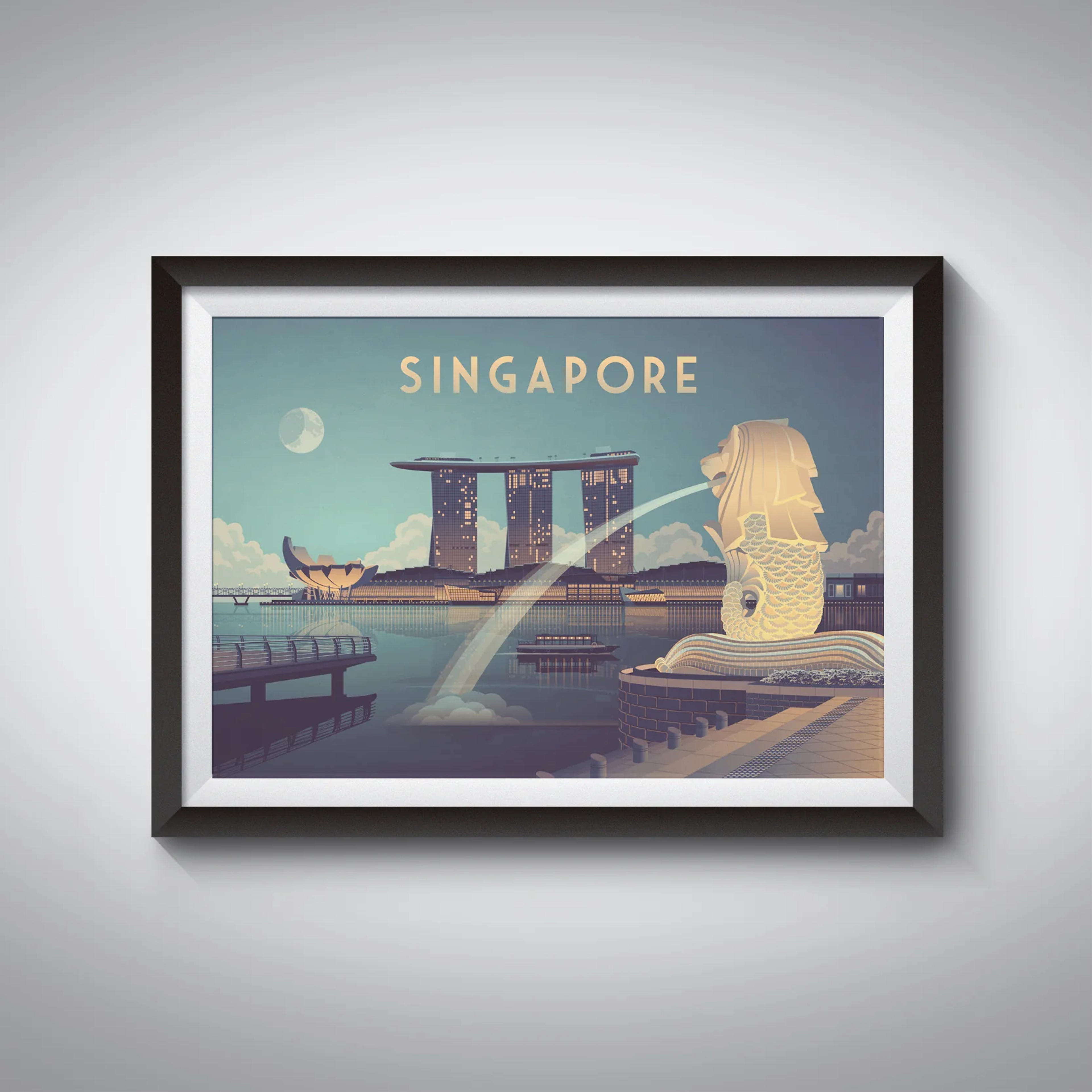 Singapore Travel Poster – Bucket List Prints