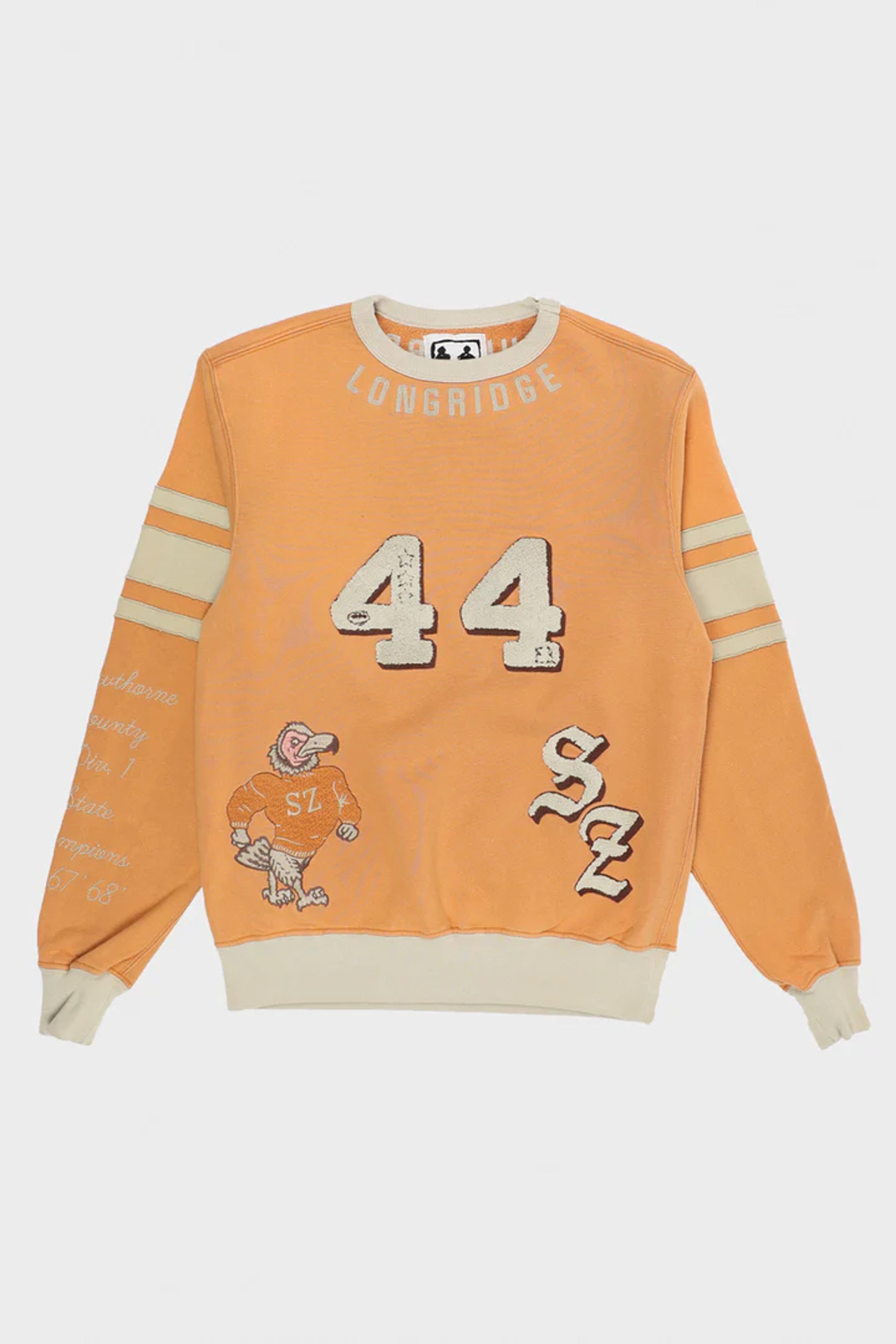 Samuel Zelig Varsity Crewneck | Vintage Orange | Canoe Club