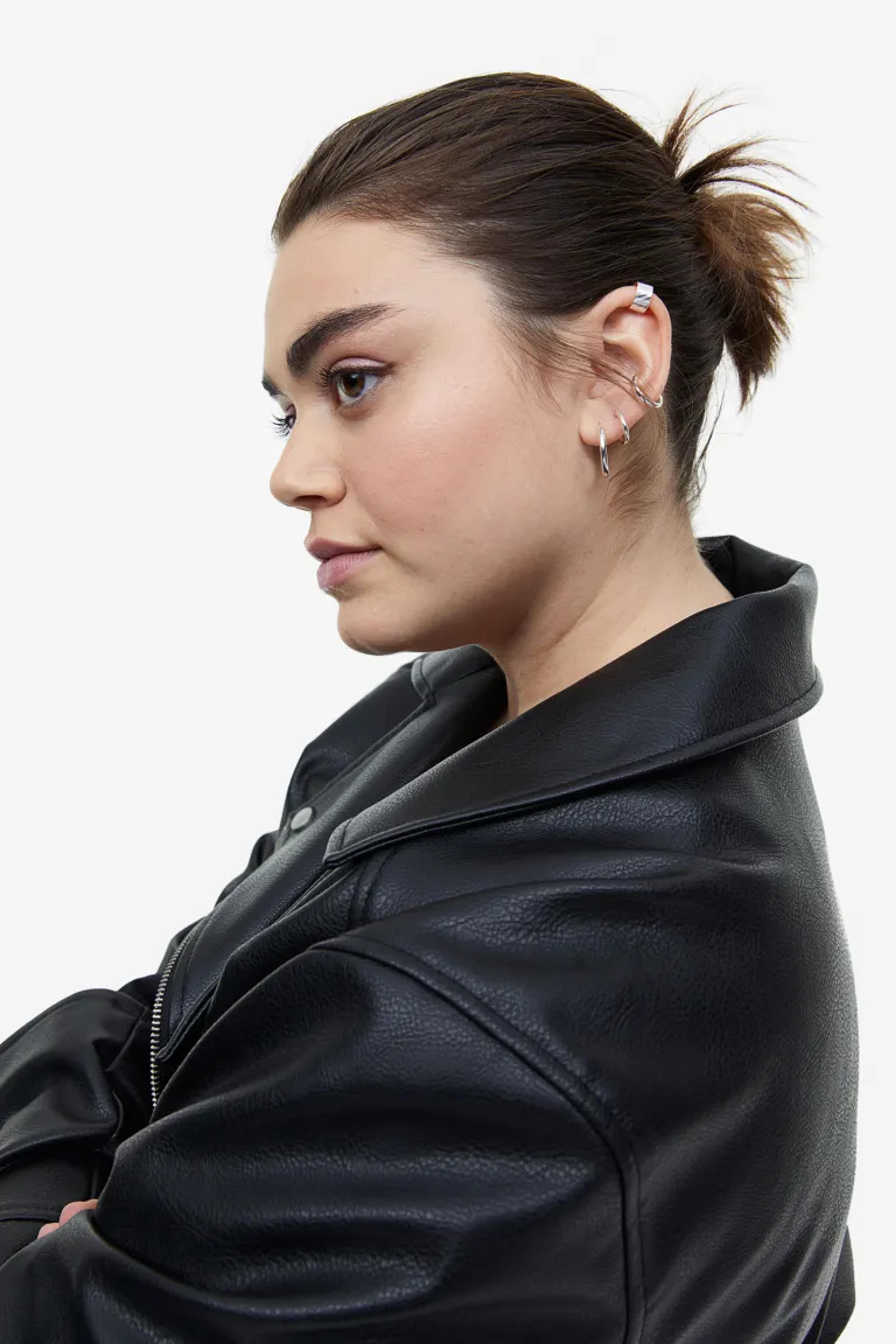 H&M+ Biker Jacket - Black - Ladies | H&M US