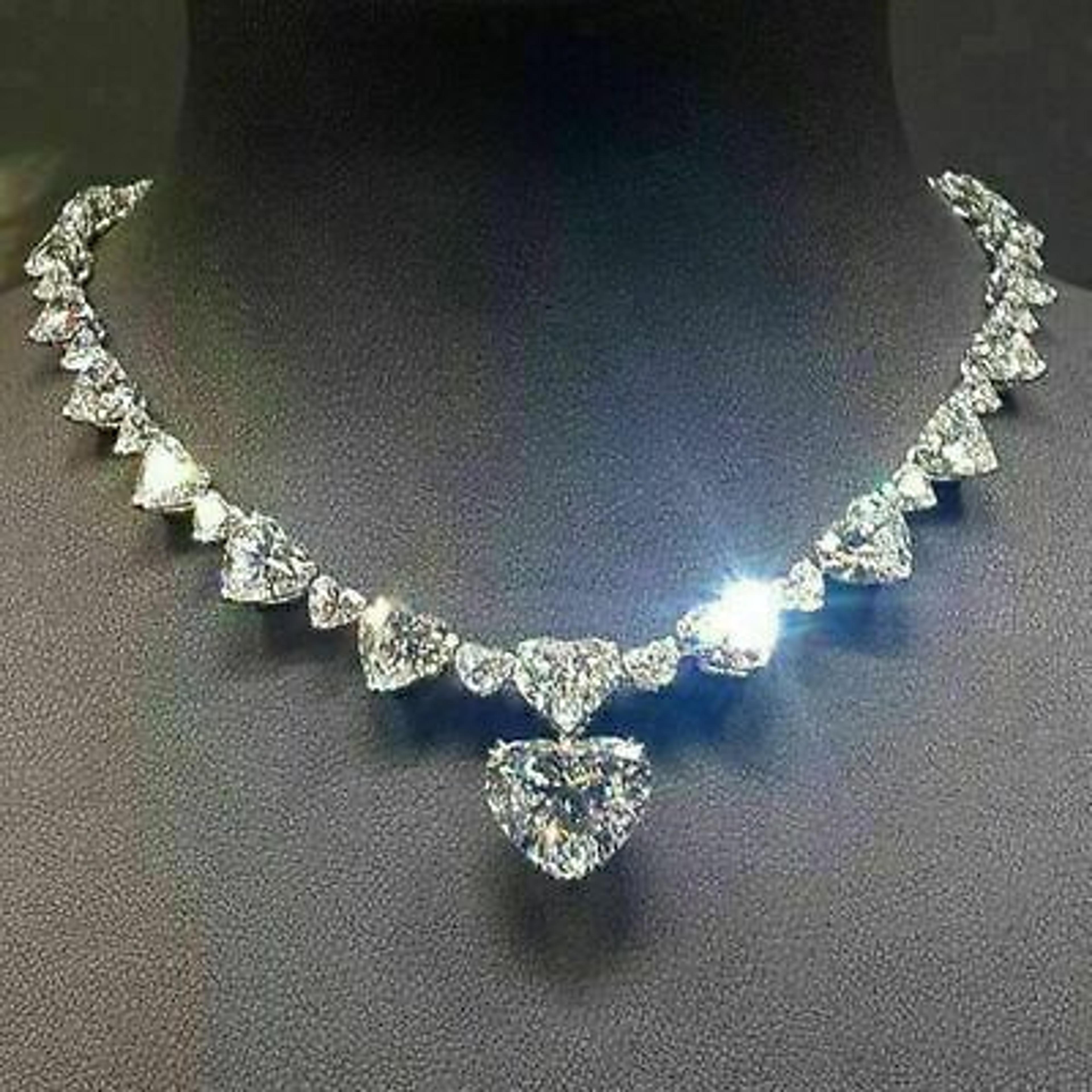 25 Ct Heart Cut Simulated Diamond Necklace Gold Plated 925 Sterling Silver