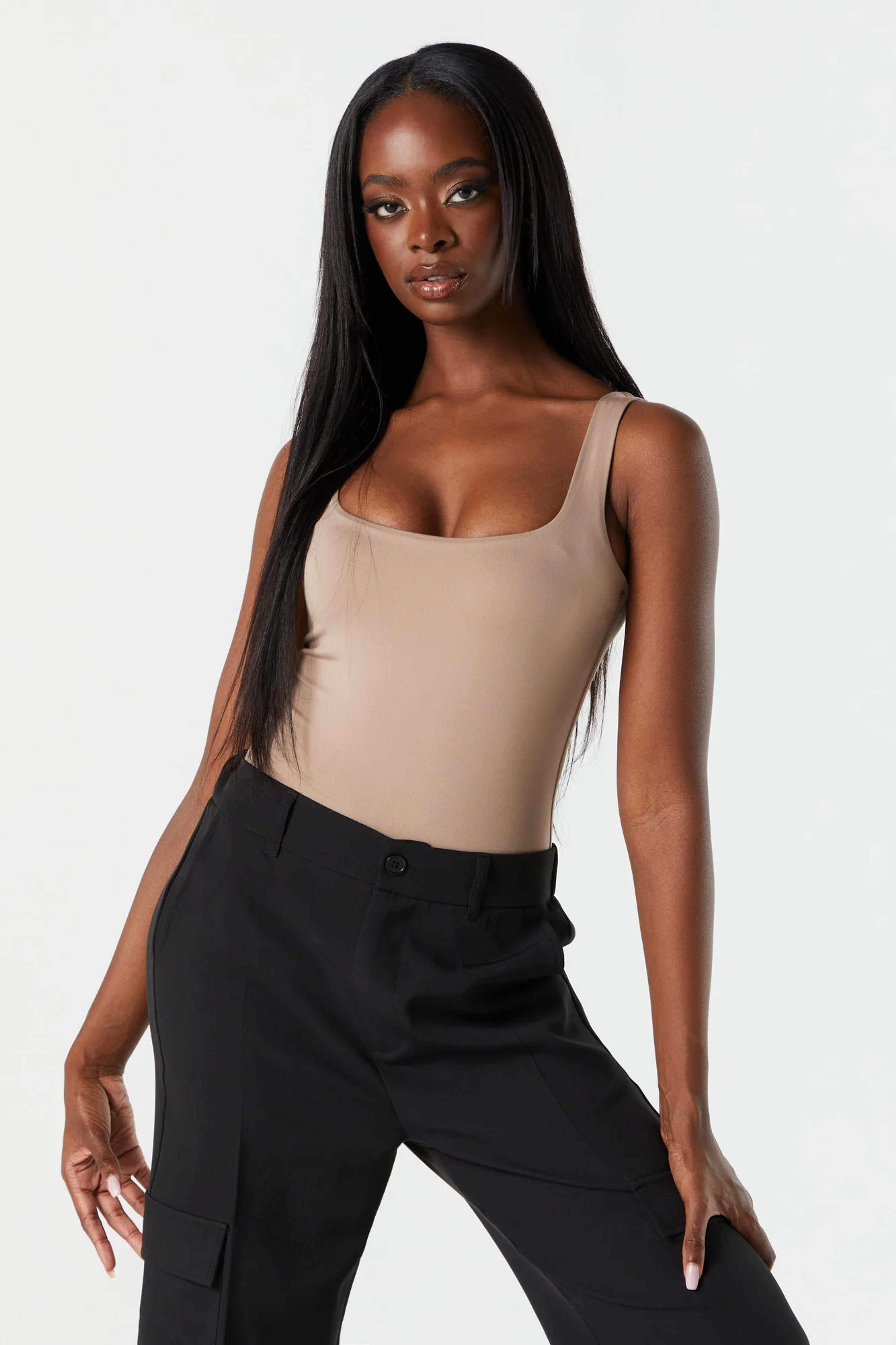 Contour Square Neck Tank Bodysuit – Urban Planet