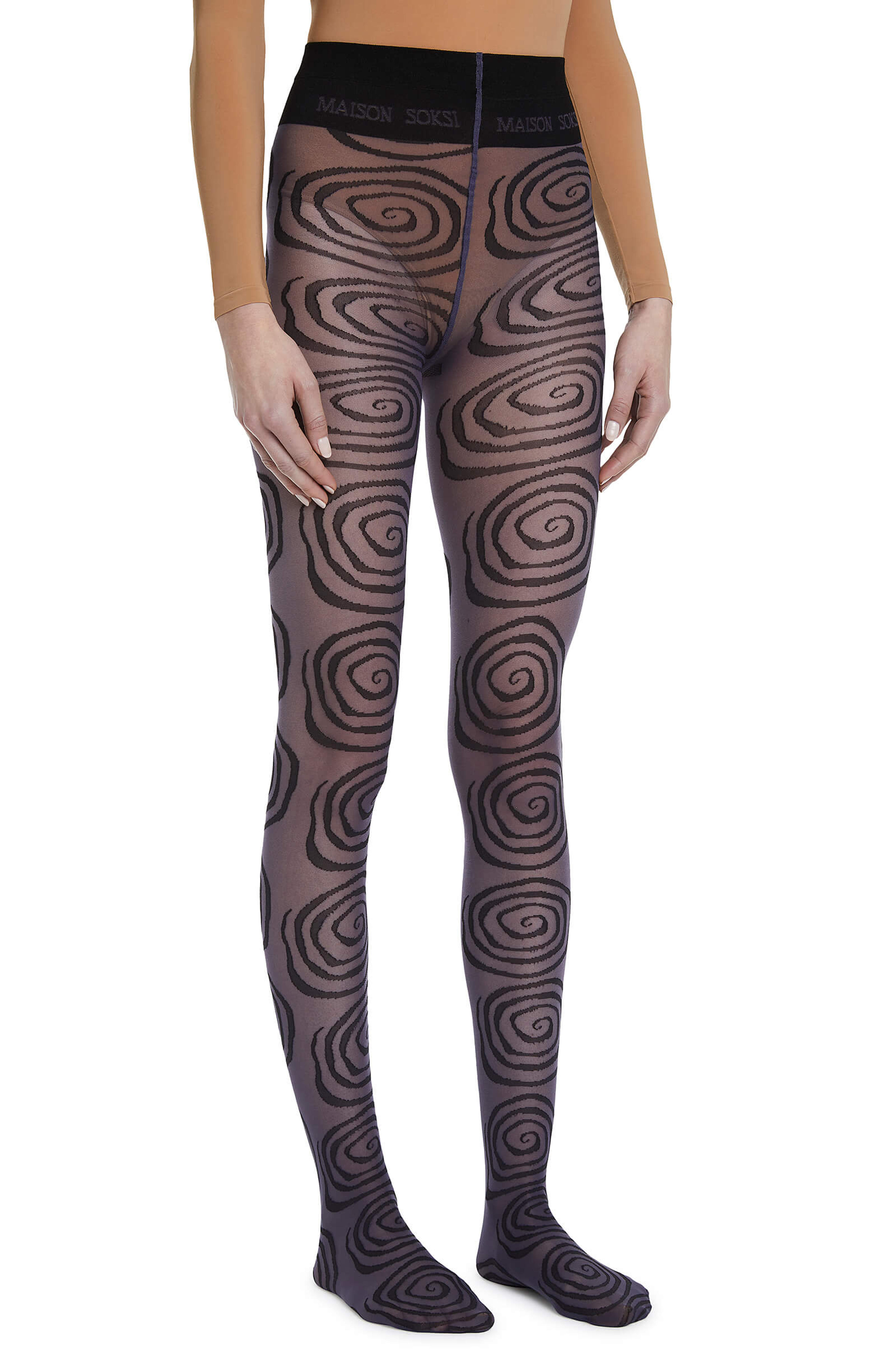 Super Wormhole – Anthracite Tights