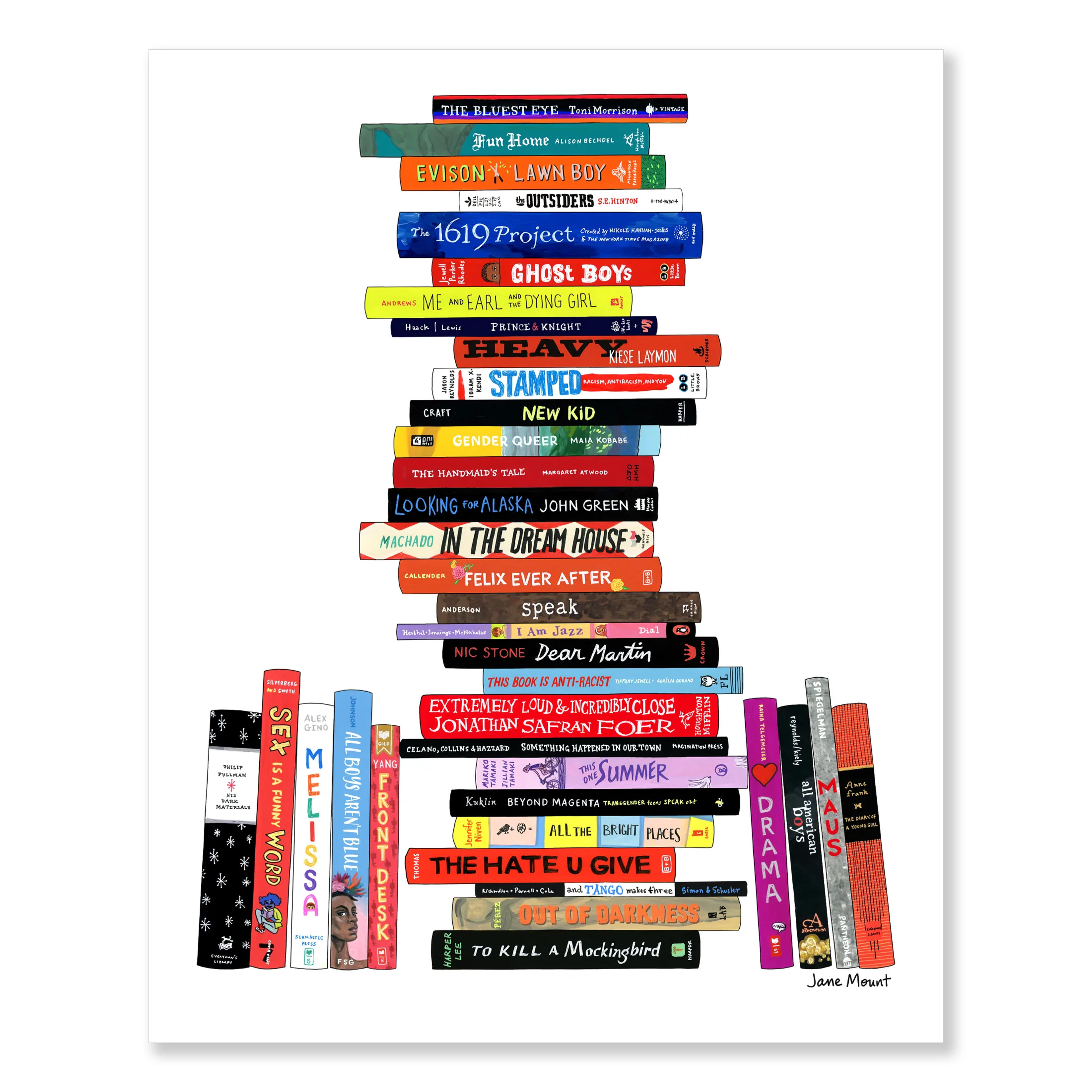 Ideal Bookshelf 1223: Banned Books - 8x10" / unframed