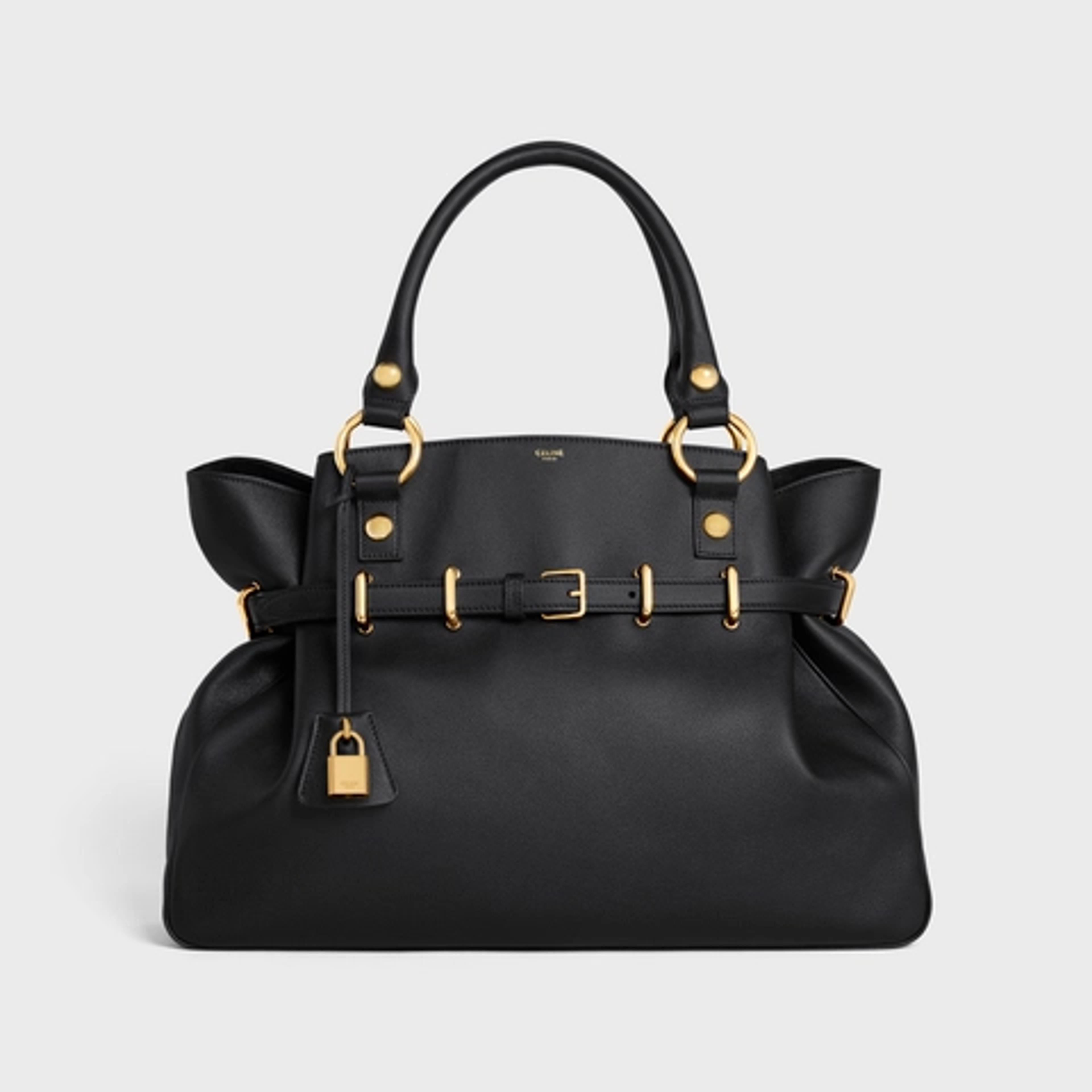 MEDIUM ANITA BAG IN SUPPLE CALFSKIN - BLACK | CELINE