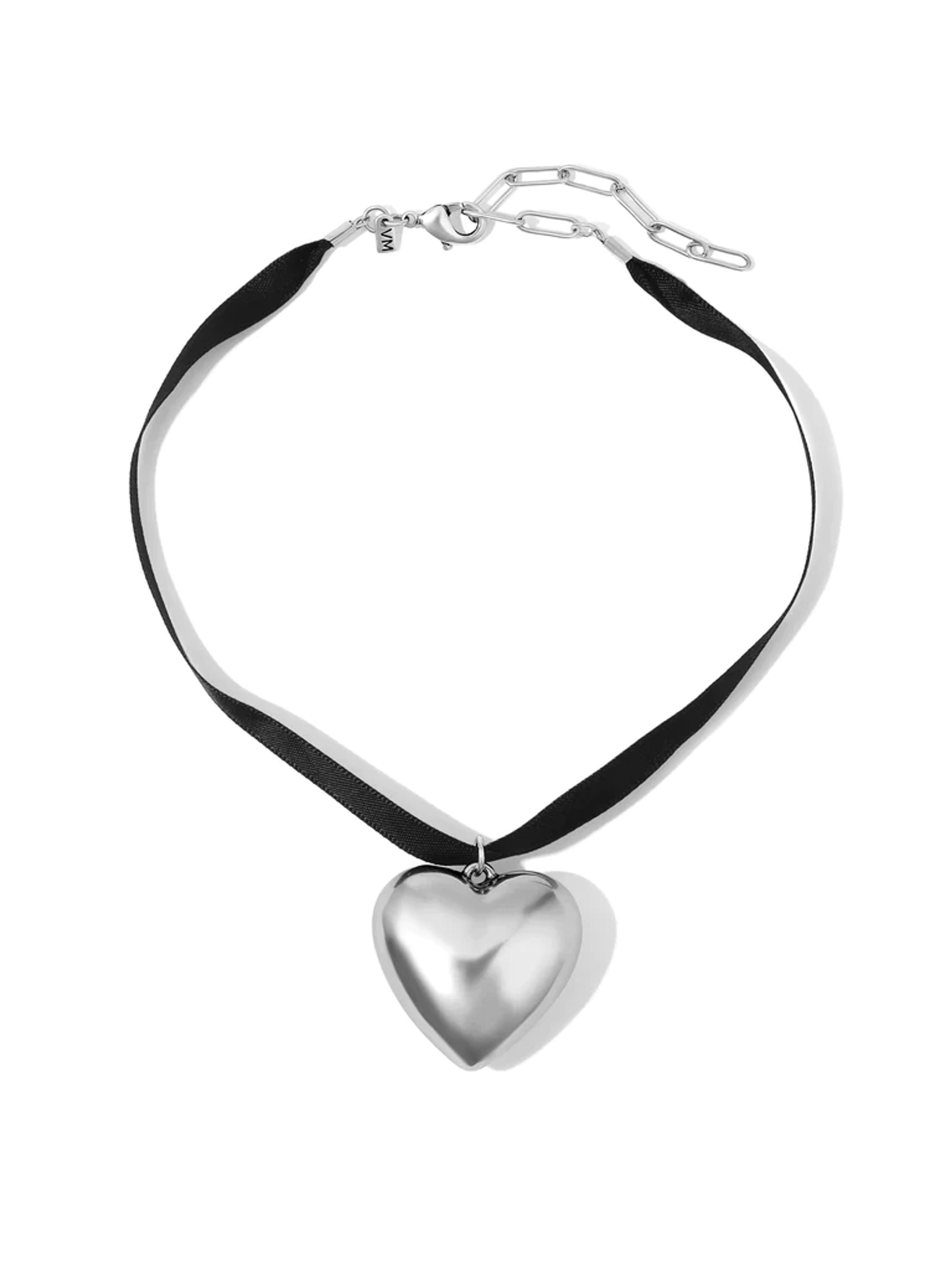 The Holy Heart Choker - Silver | Vanessa Mooney | Color Silver Necklaces size Size Adjustable