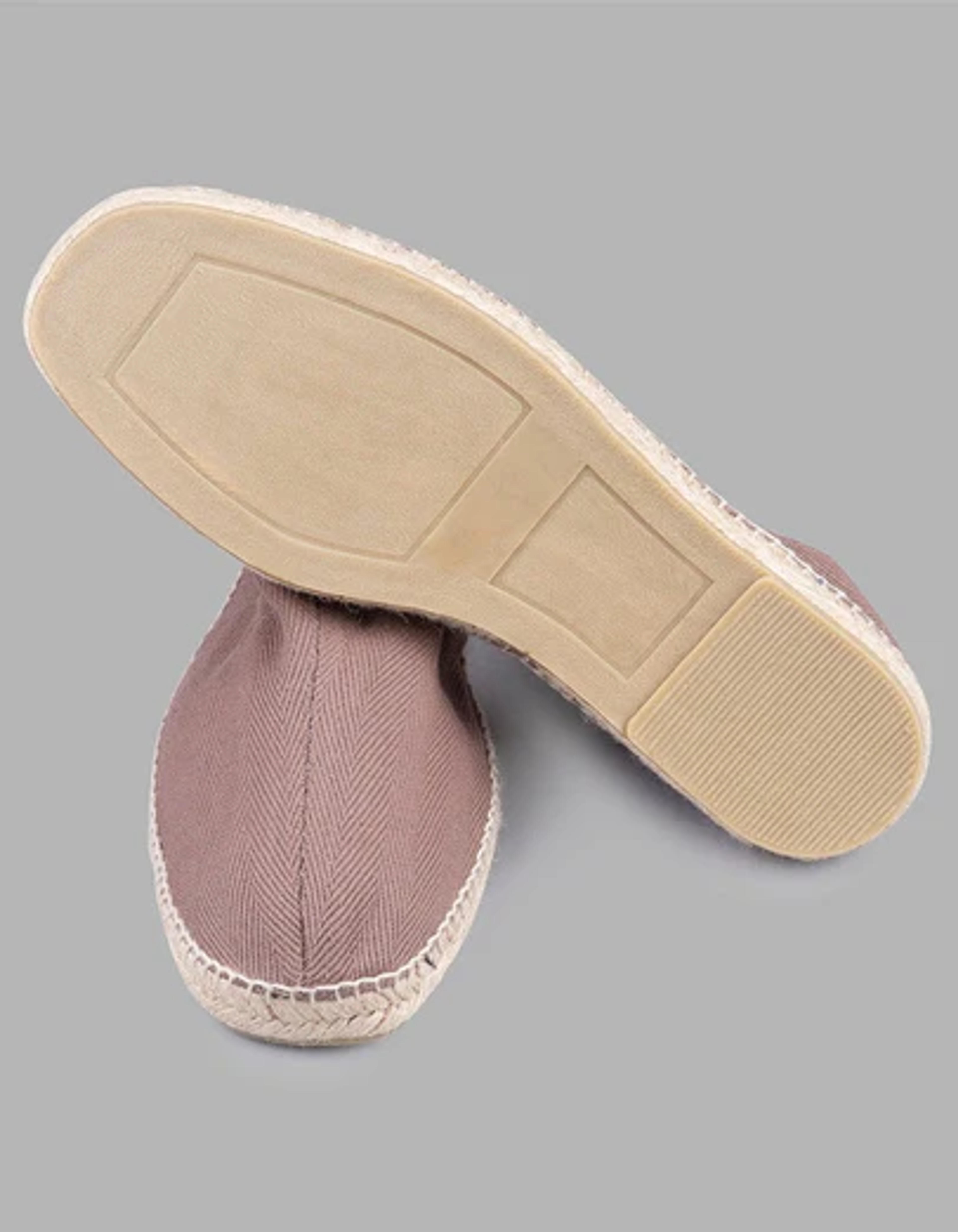 Taupe Herringbone Cotton Espadrilles – Drakes