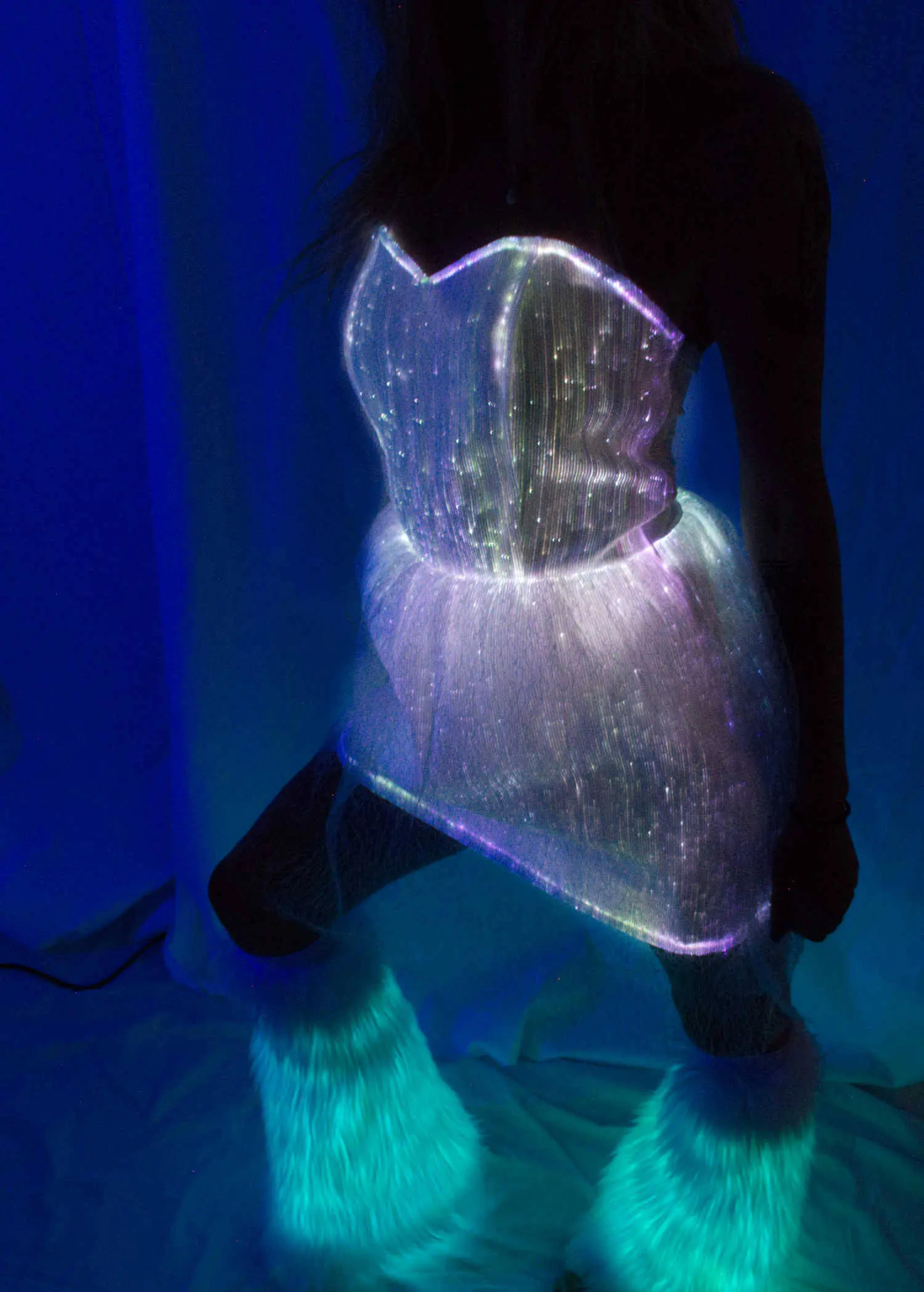 LED Festival Dress Fiber Optic Light up Dress Glow in the - Etsy