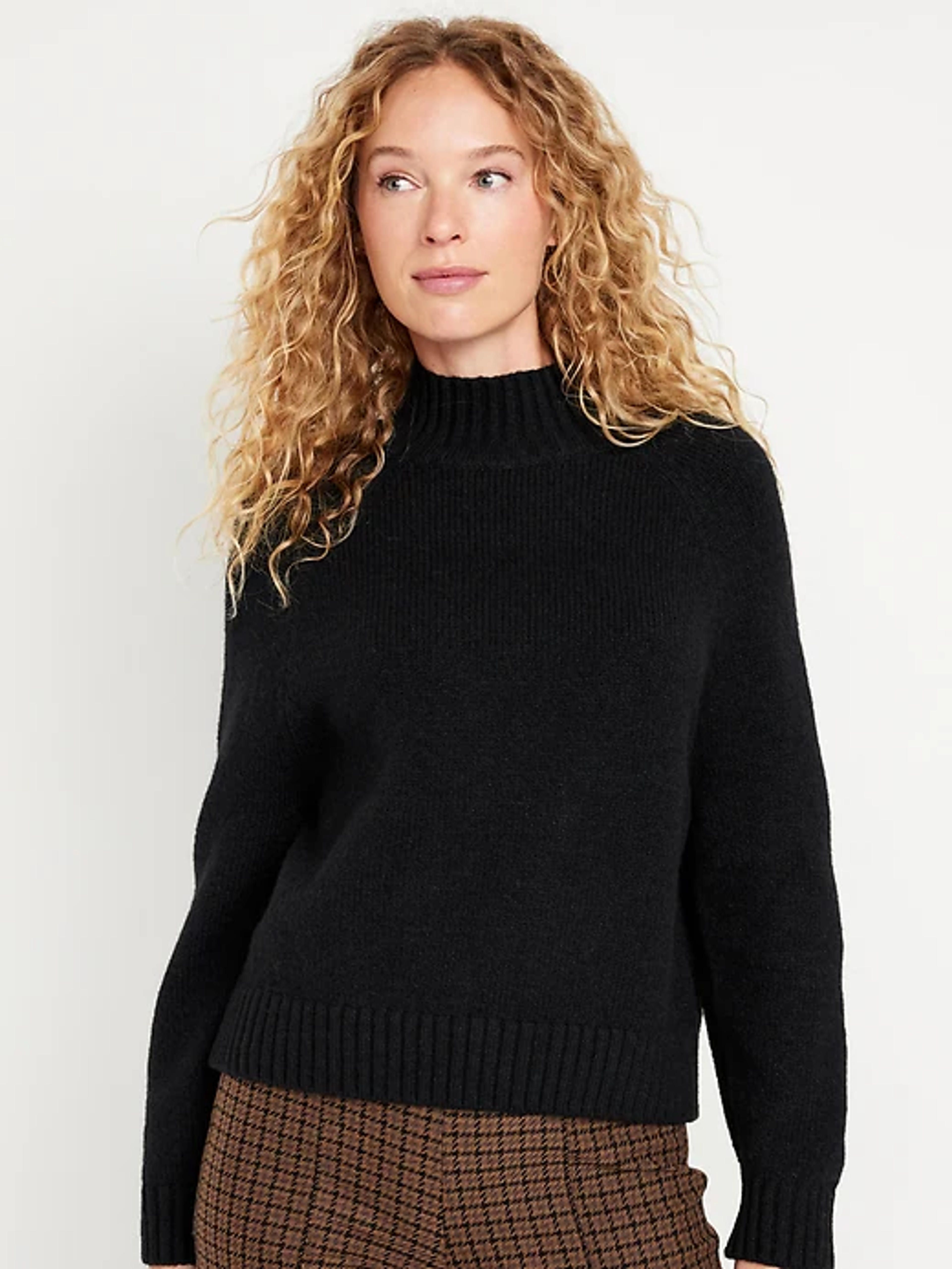 Mock-Neck Cropped Sweater for Women | Old Navy