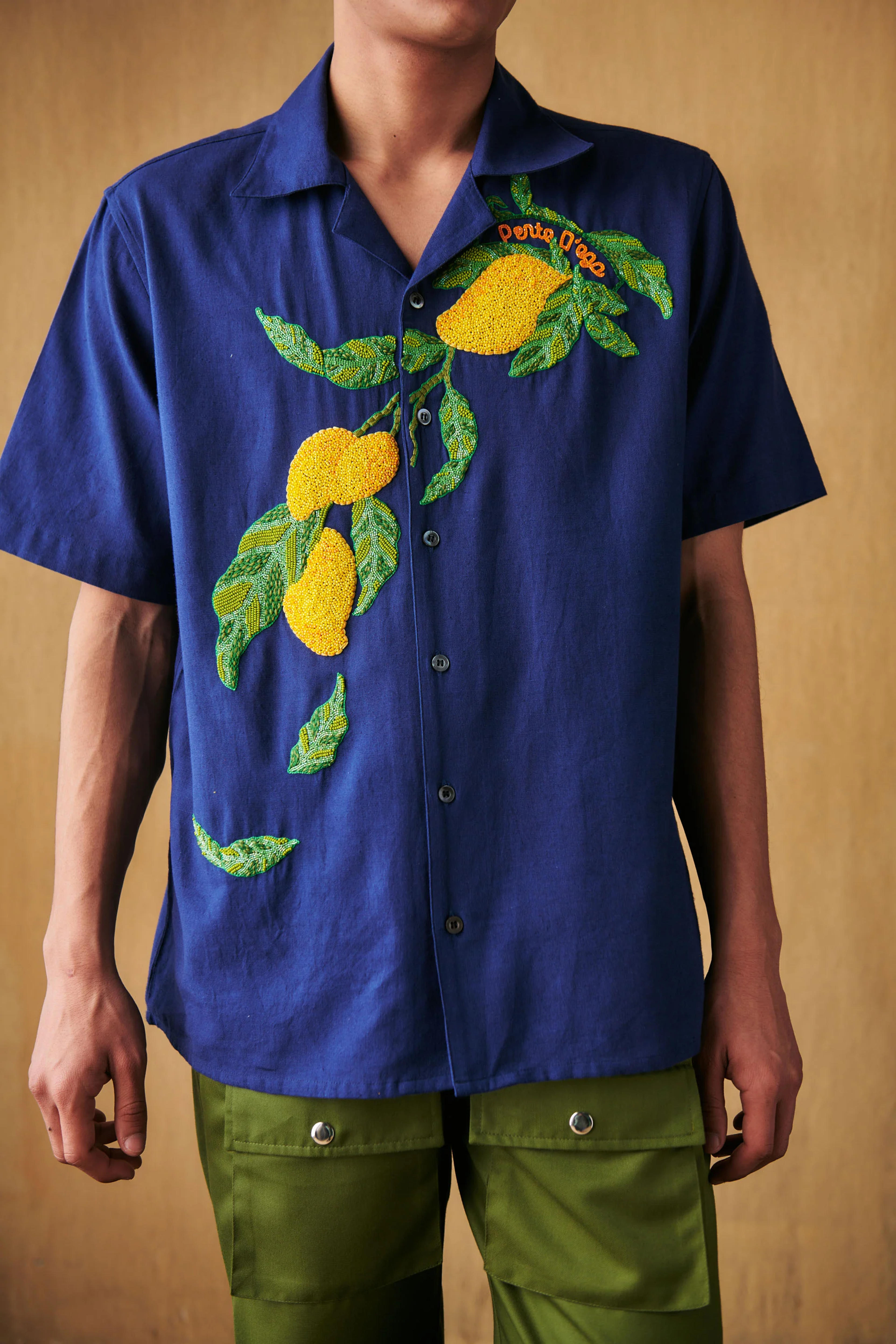 "Le Mangoes" beadwork shirt – PERTE D'EGO