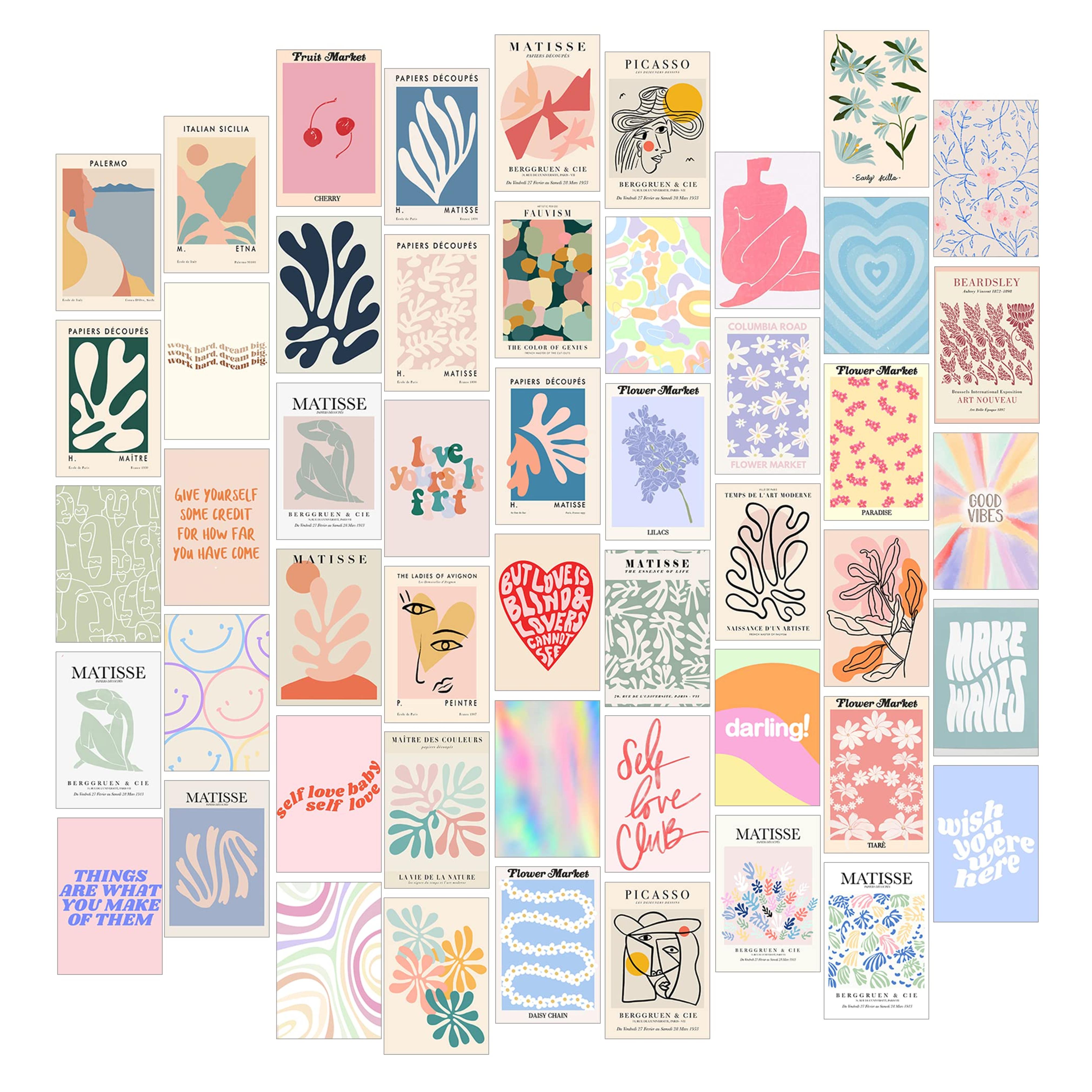 Amazon.com: Danish Pastel Room Decor Aesthetic, 50pcs Danish Pastel Aesthetic Dorm Room Decor for College Girl, Danish Pastel Wall Collage Kit Aesthetic Pictures for Dorm Wall Decor, Cute Room Decor for Teen Girl: Posters & Prints