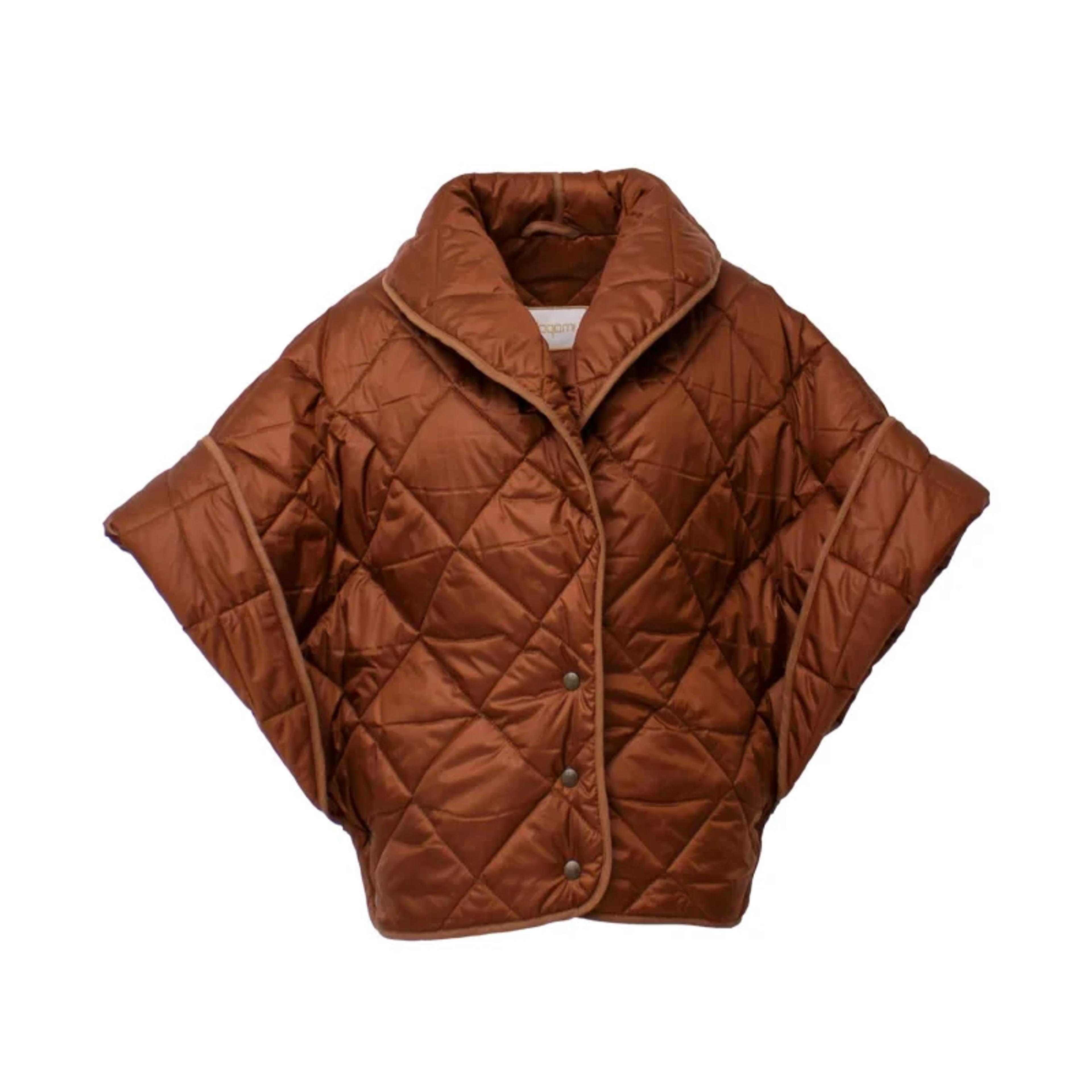 Bolero Puffer Jacket - Brown | lagami | Wolf & Badger