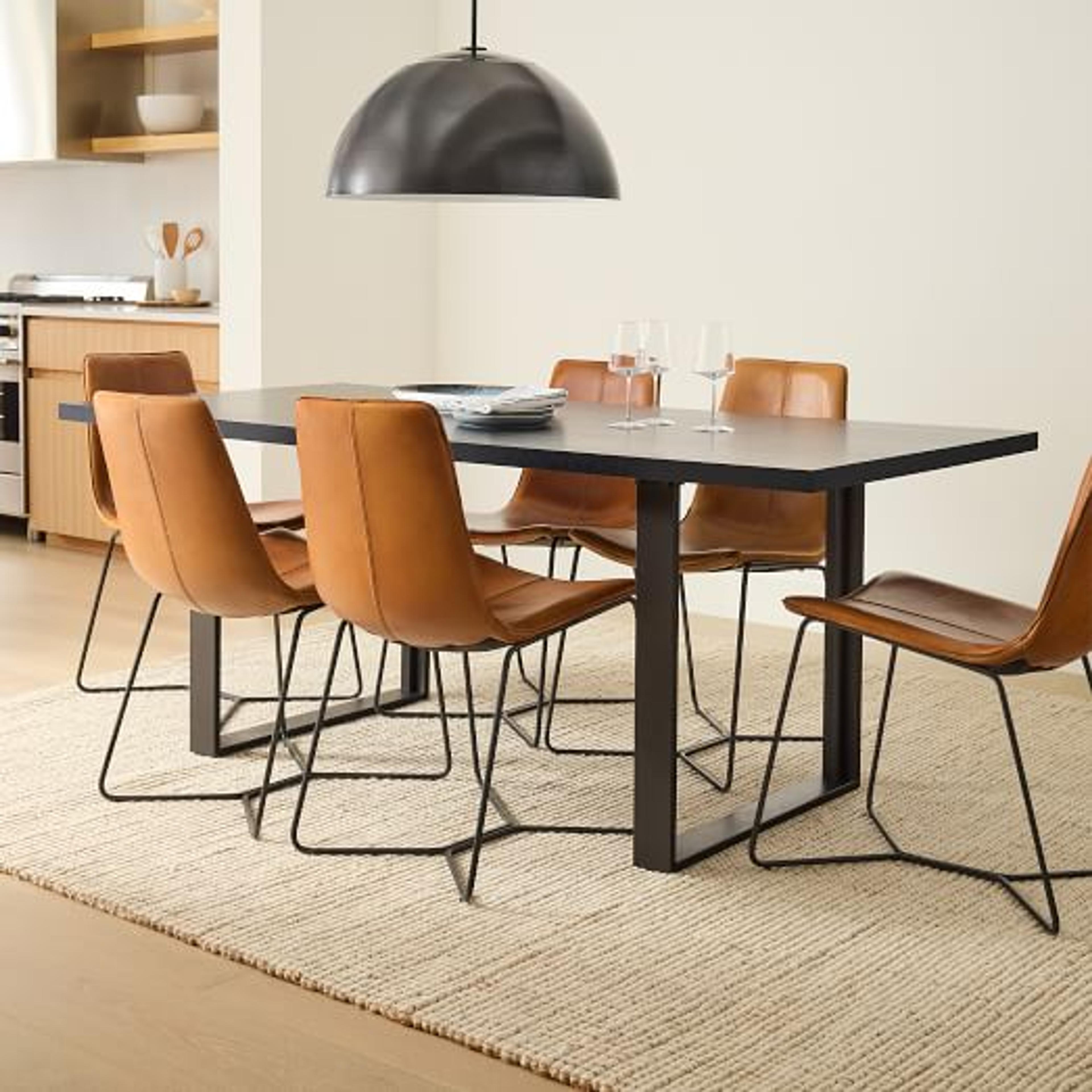 Slope Leather Dining Chair (Set of 2) | West Elm