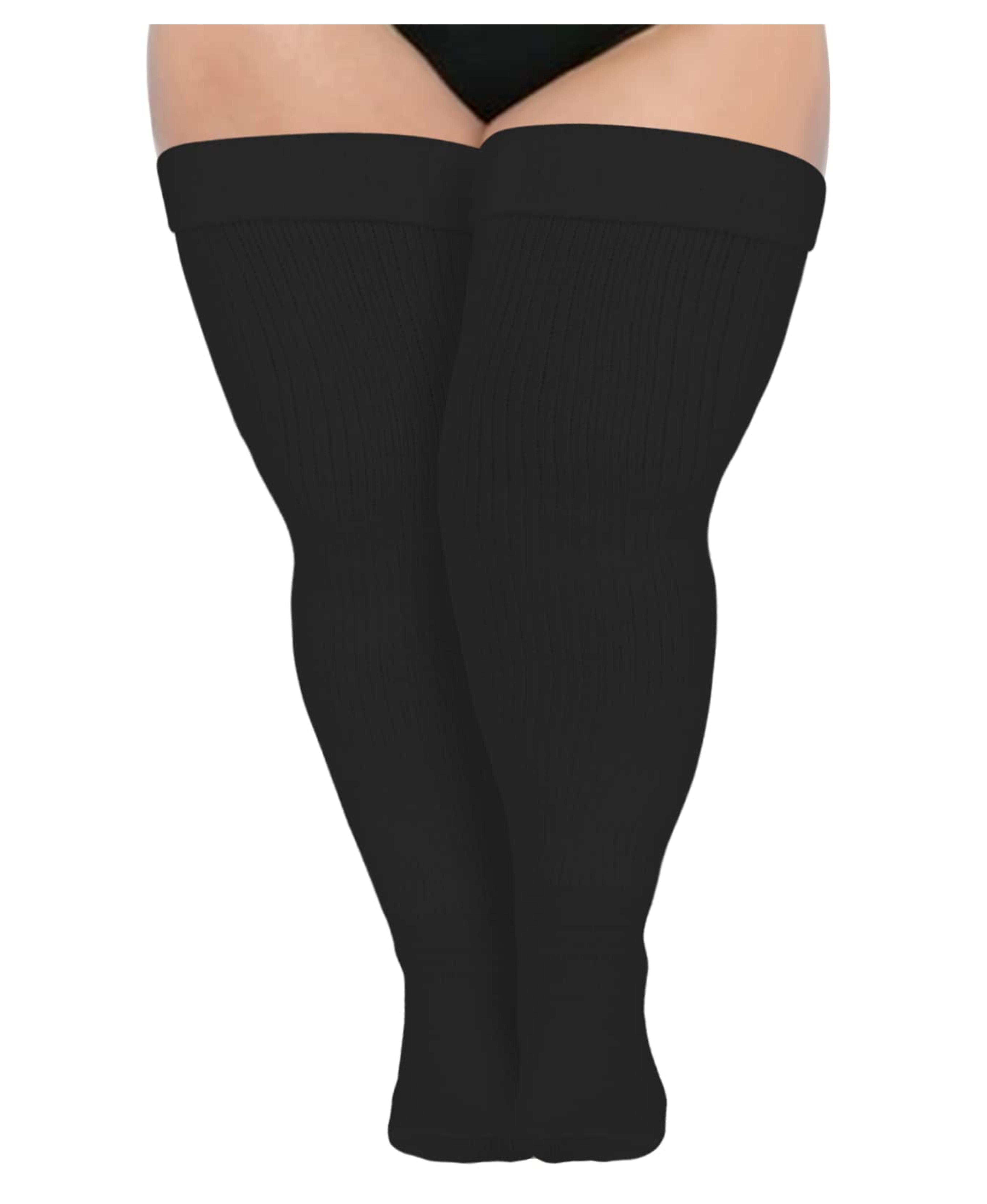 Abodhu Plus Size Thigh High Socks for Women- Extra Long Over the Knee High Socks for Thick Thighs- Womens Thigh High Socks at Amazon Women’s Clothing store