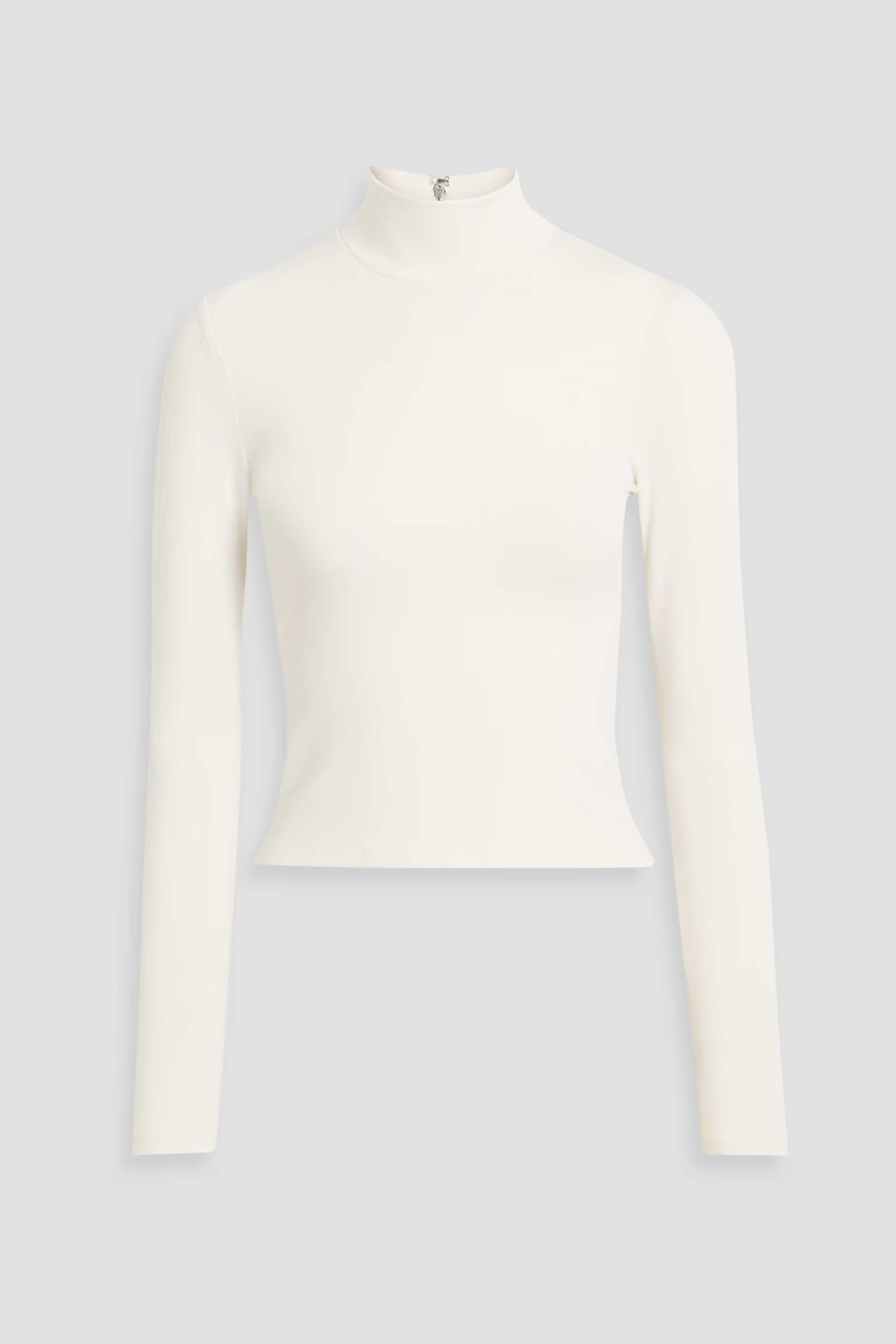 ALICE + OLIVIA Garrison jersey turtleneck top | THE OUTNET