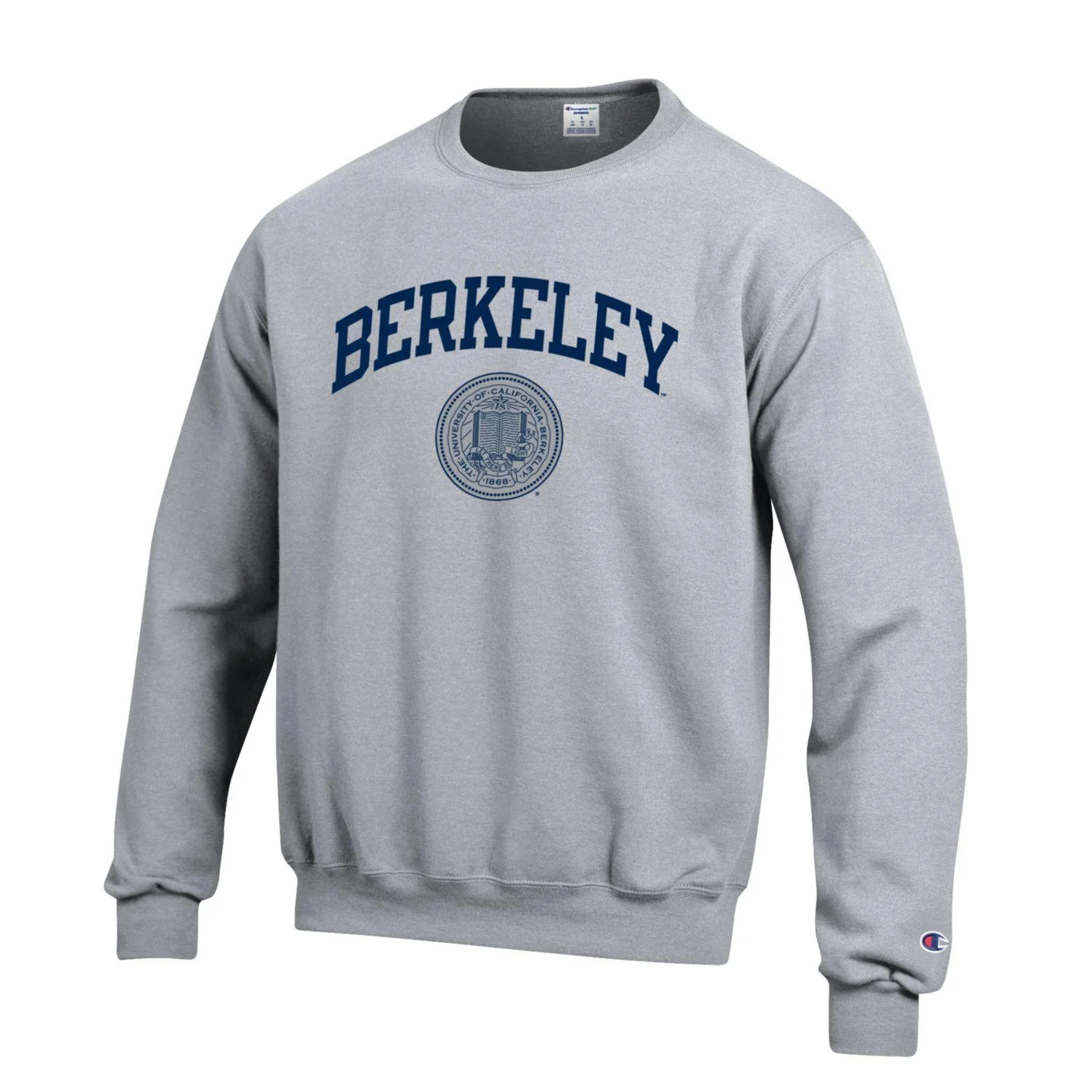 U.C. Berkeley Arch & Seal Champion crew-Neck sweatshirt-Gray – Shop College Wear