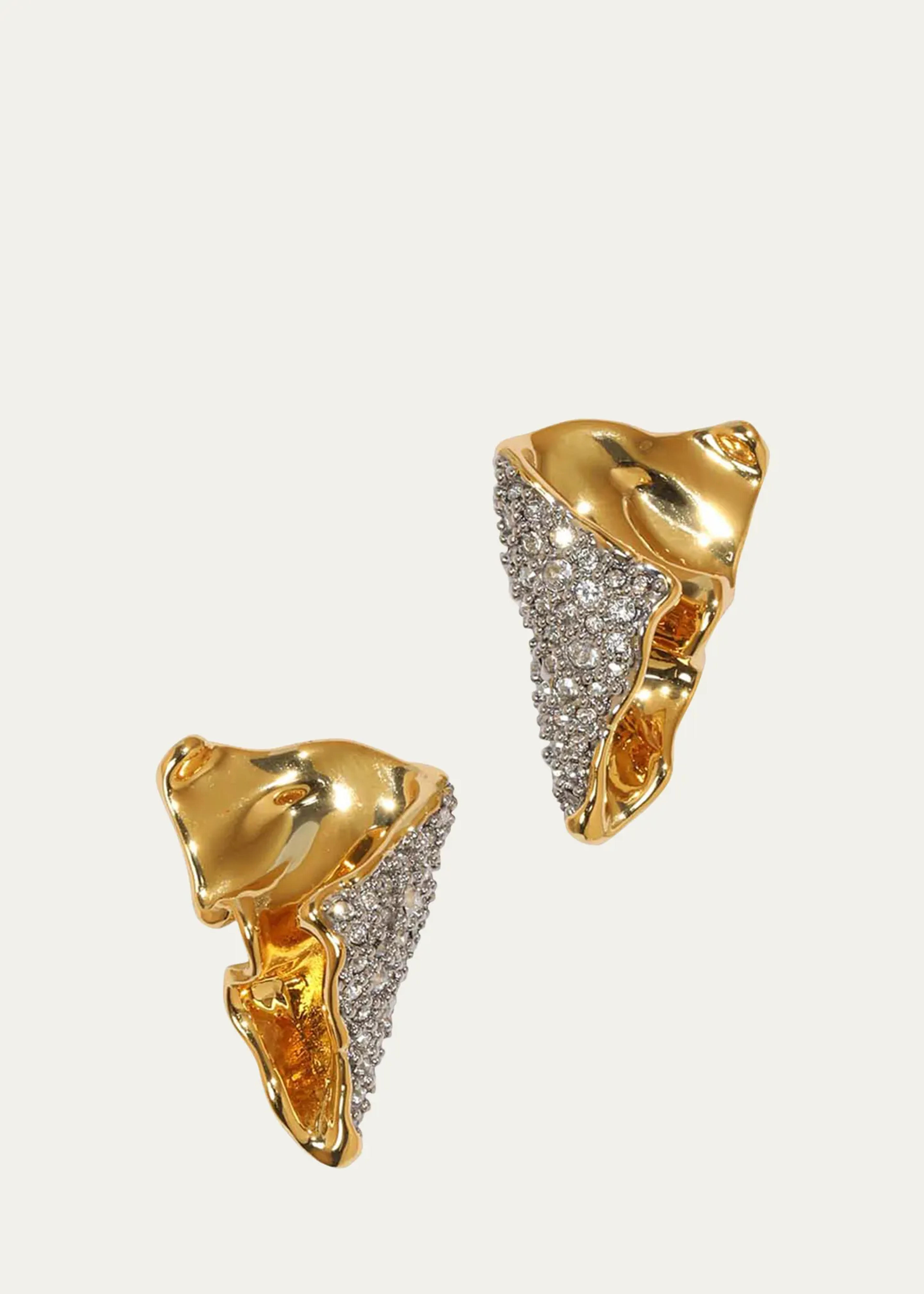 Alexis Bittar Solanales Crystal Folded Earrings - Bergdorf Goodman