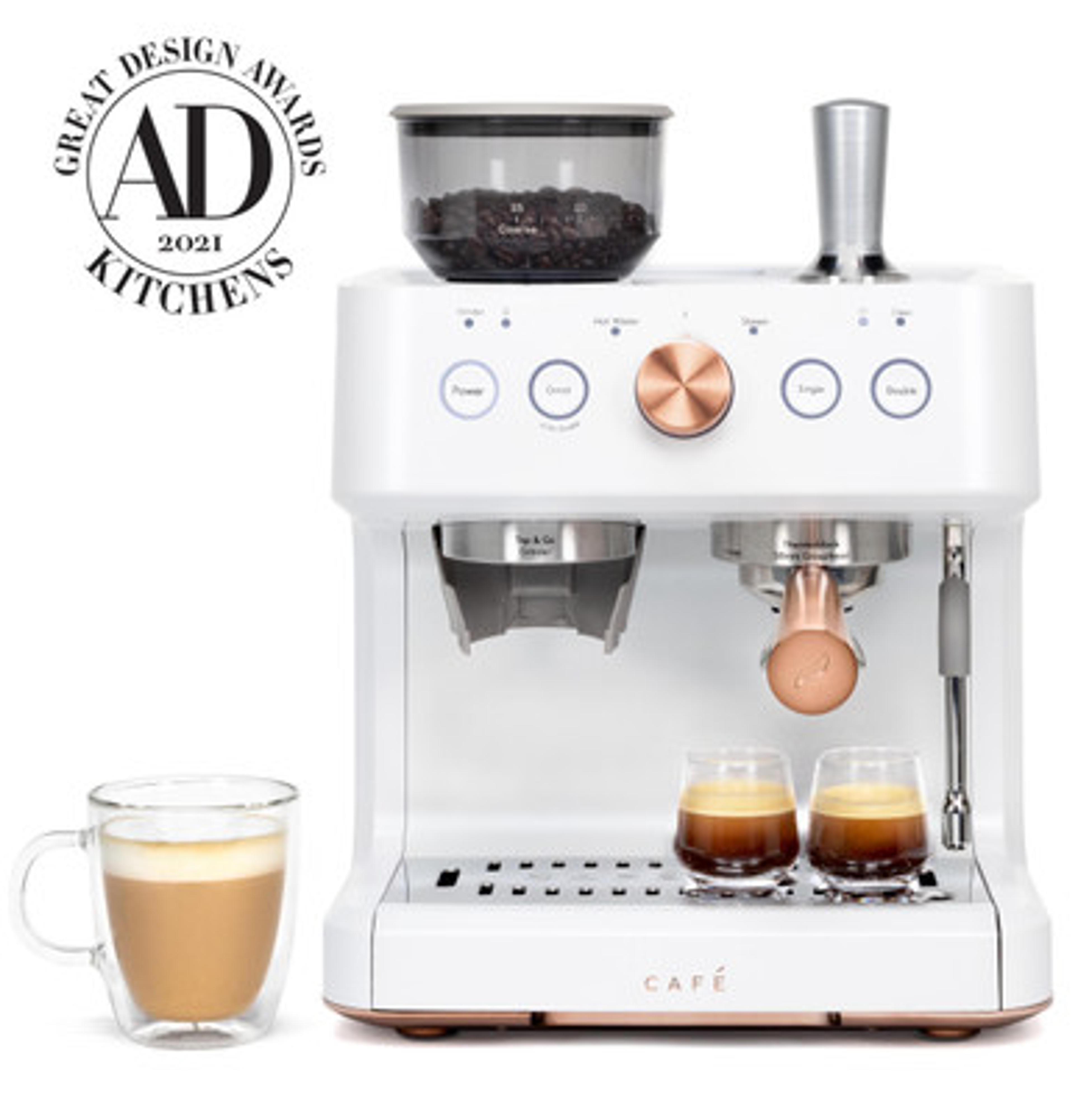 Café™ BELLISSIMO Semi Automatic Espresso Machine + Frother|^|C7CESAS4RW3