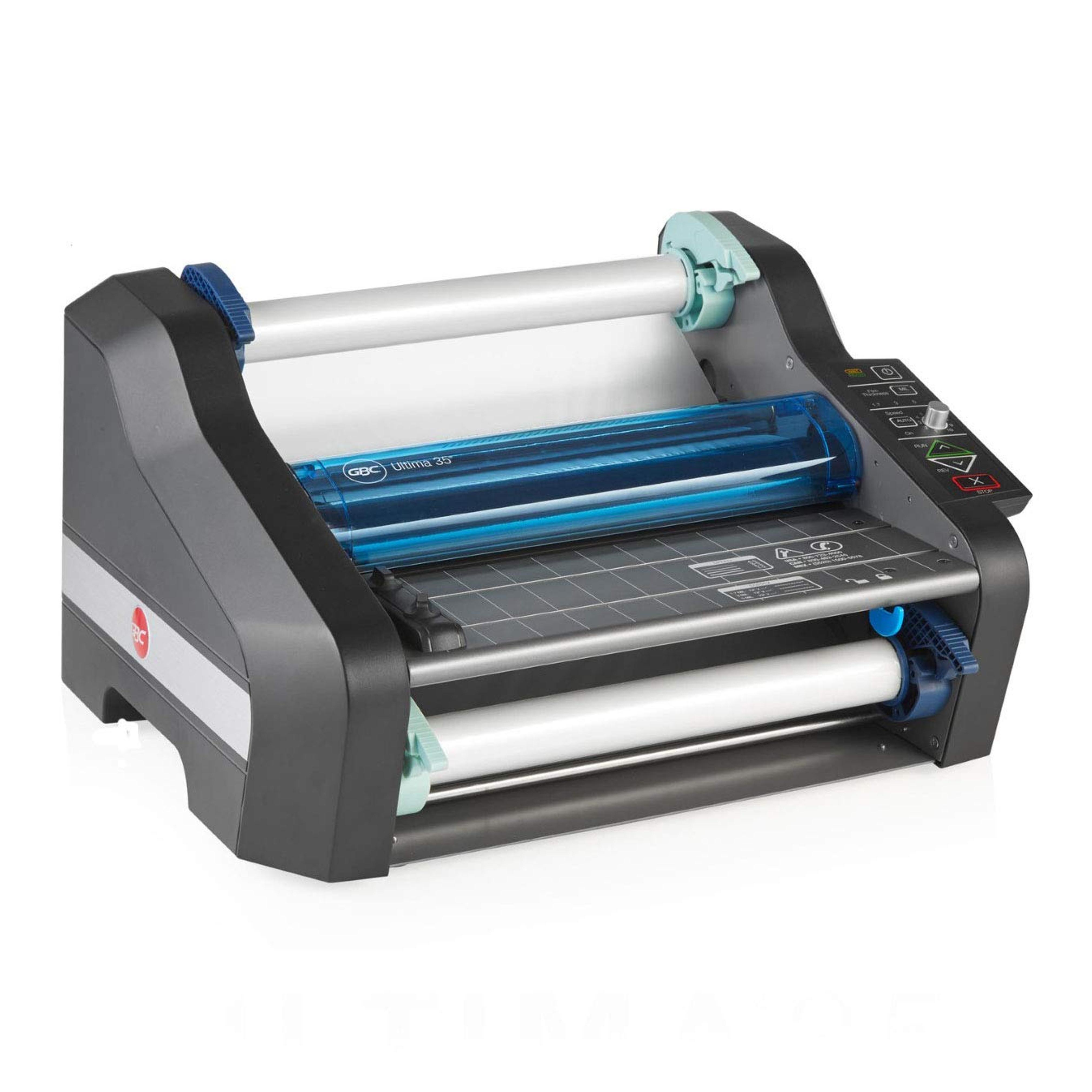 GBC Thermal Roll Laminator, Ultima 35 Ezload, 12" Max. Width, 1 Min Warm-Up (1701680) , Blue