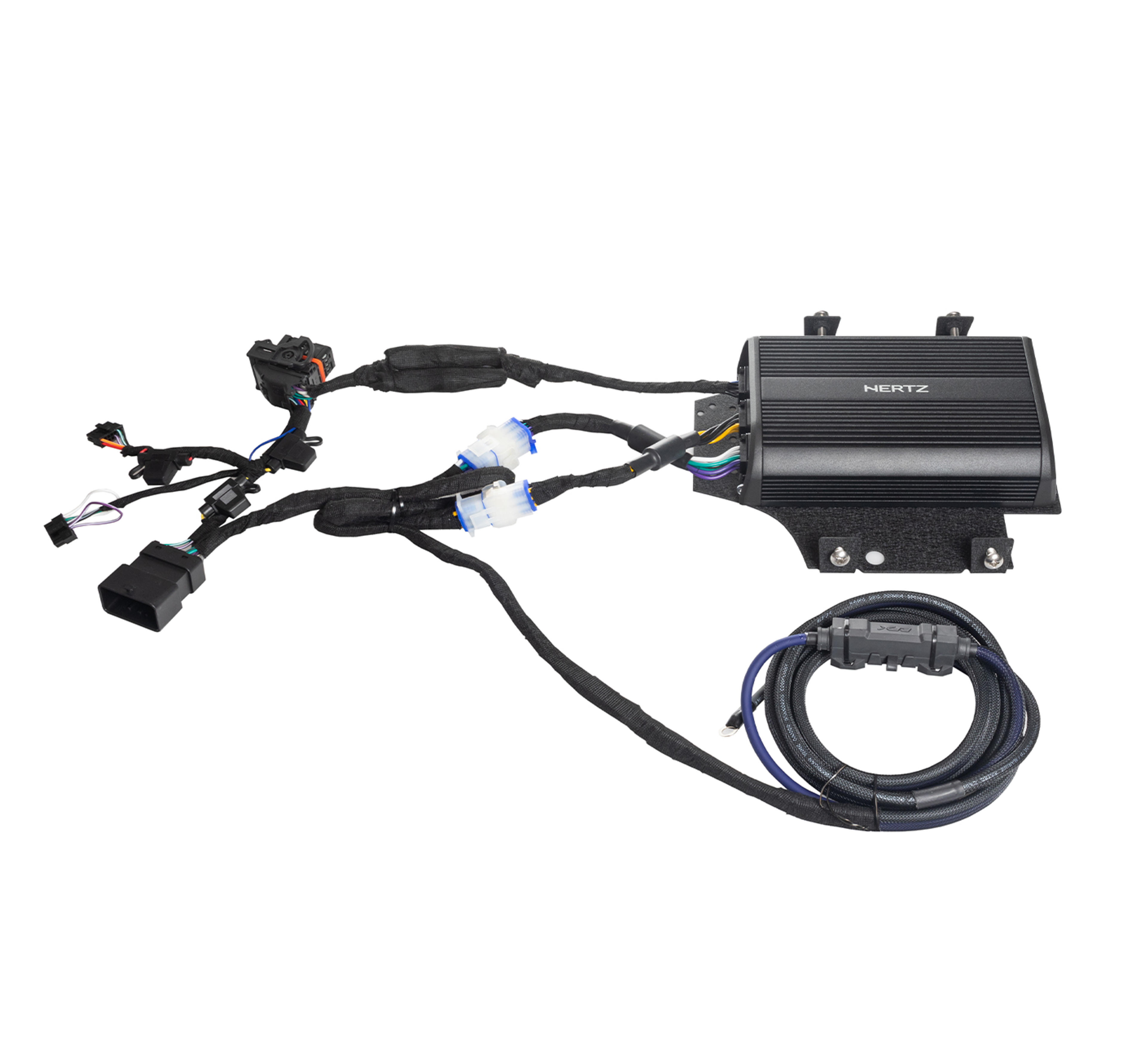 Hertz 2000W SP4.900 Amplifier Pre-wired to add amp to Harley-Davidson® Road Glides with SoundStream Radio