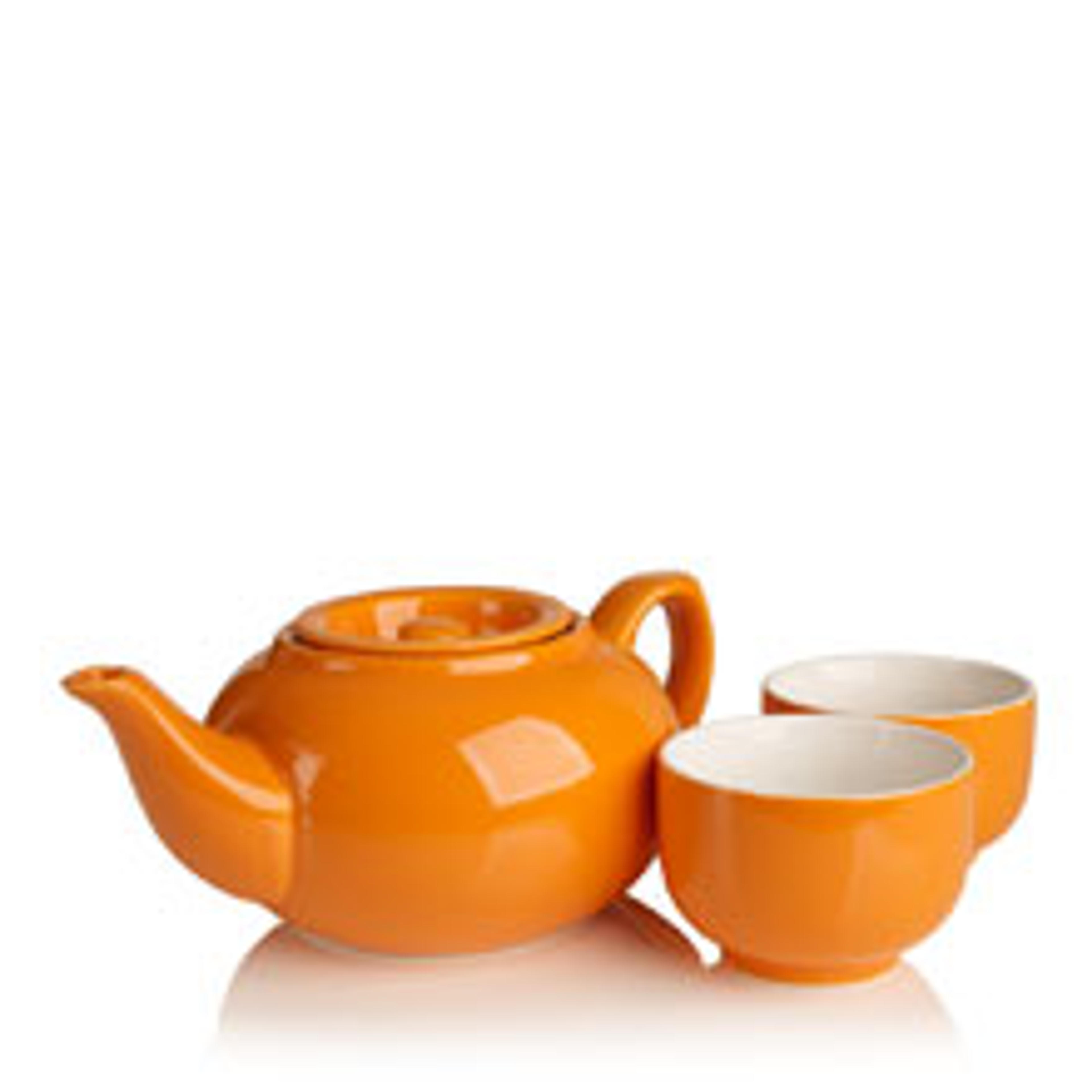 PersonaliTEA Ceramic Teapot (Orange) from Adagio Teas