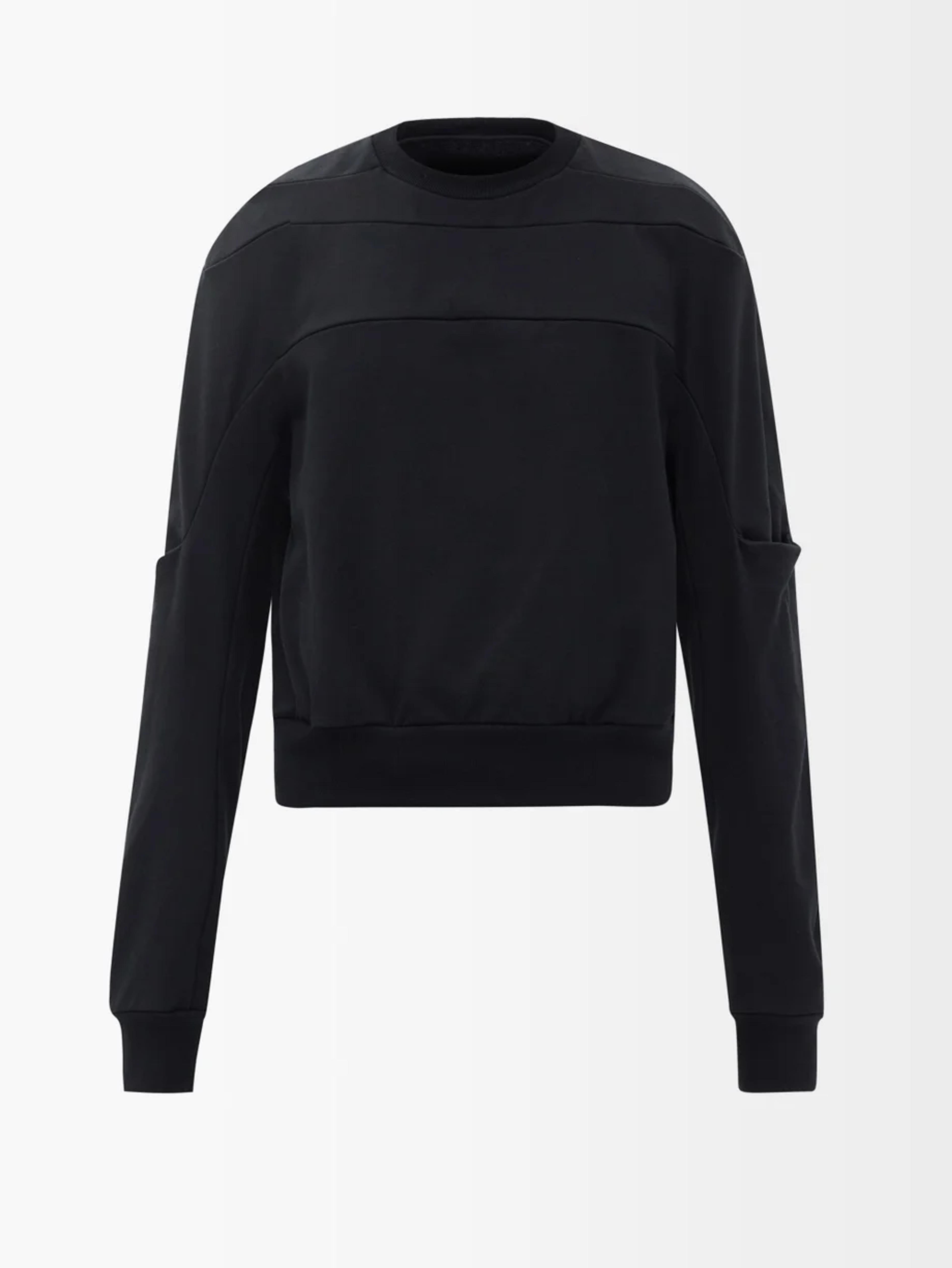 Rick Owens - Geth raised-seam cotton-jersey sweatshirt (1450952)