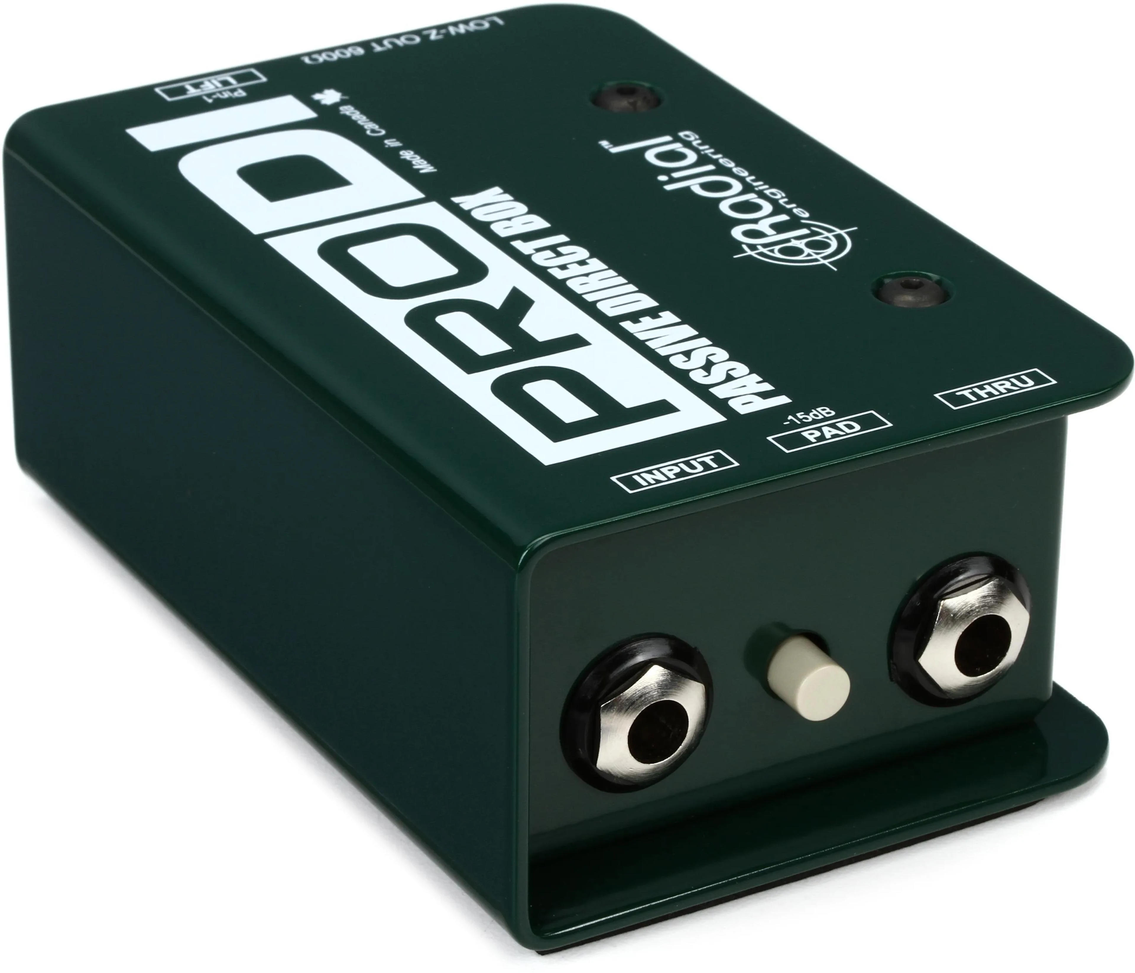 Radial ProDI 1-channel Passive Instrument Direct Box