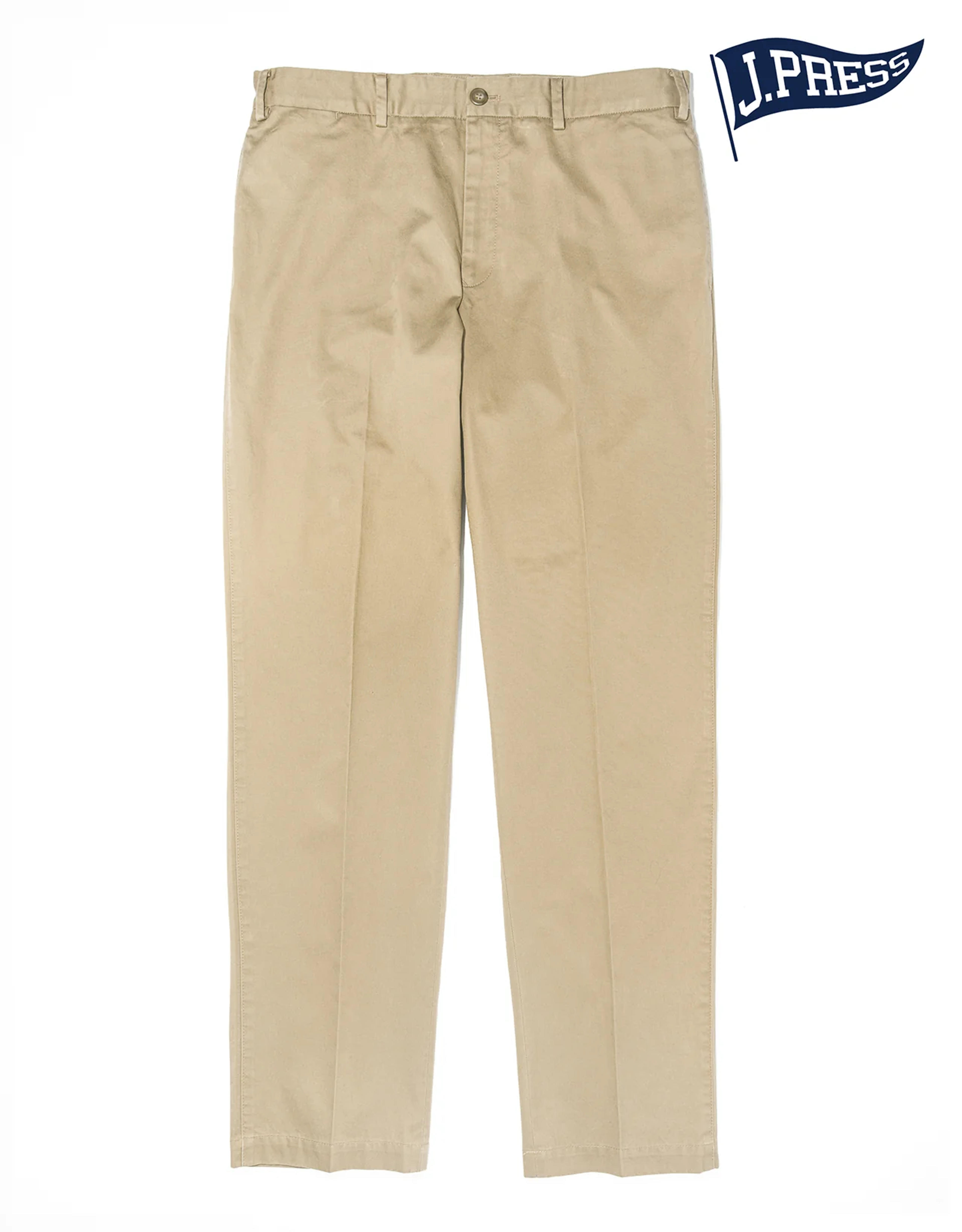 COTTON CHINO PANTS - KHAKI – J. PRESS