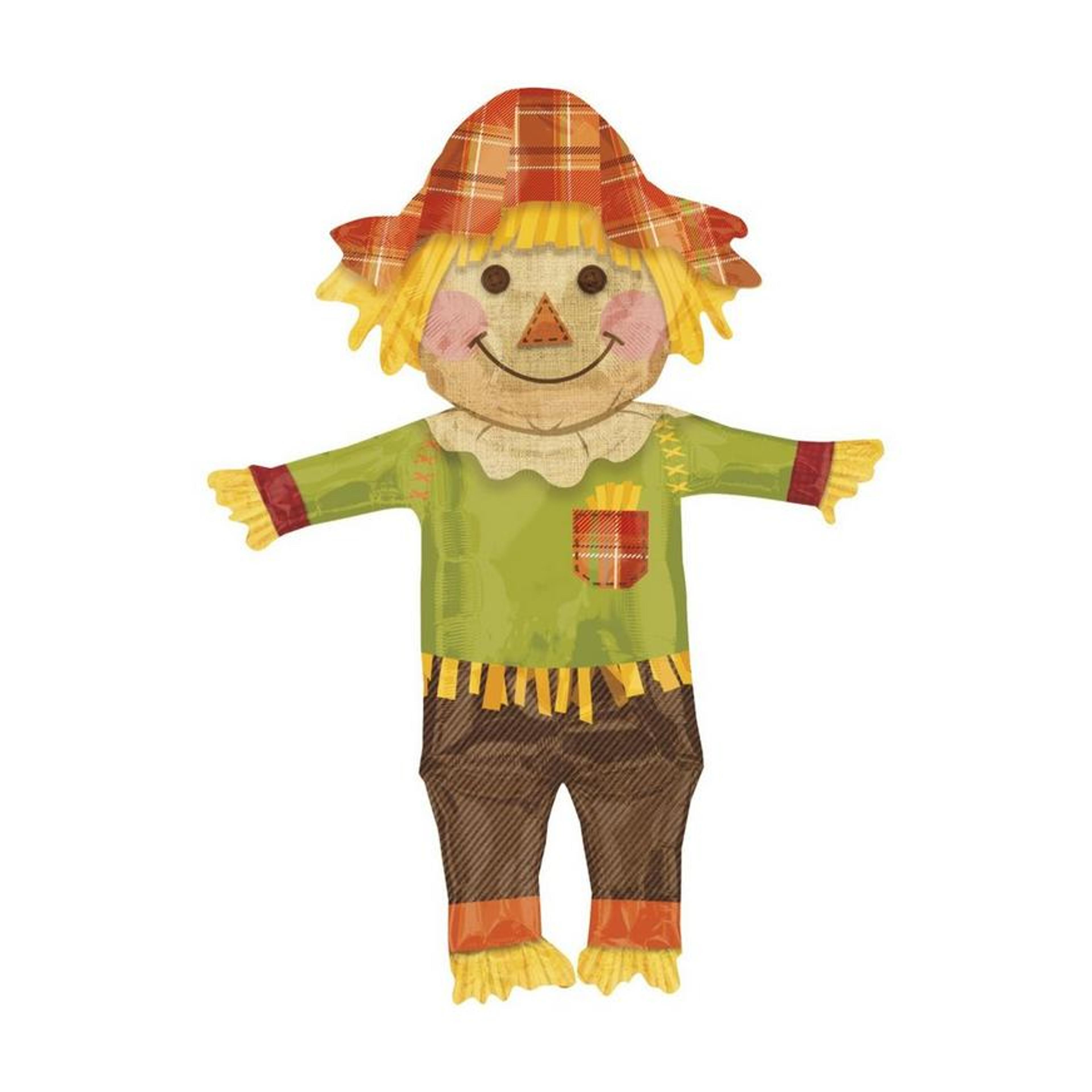 Giant Scarecrow Thanksgiving Balloon 27in x 38in | Party City