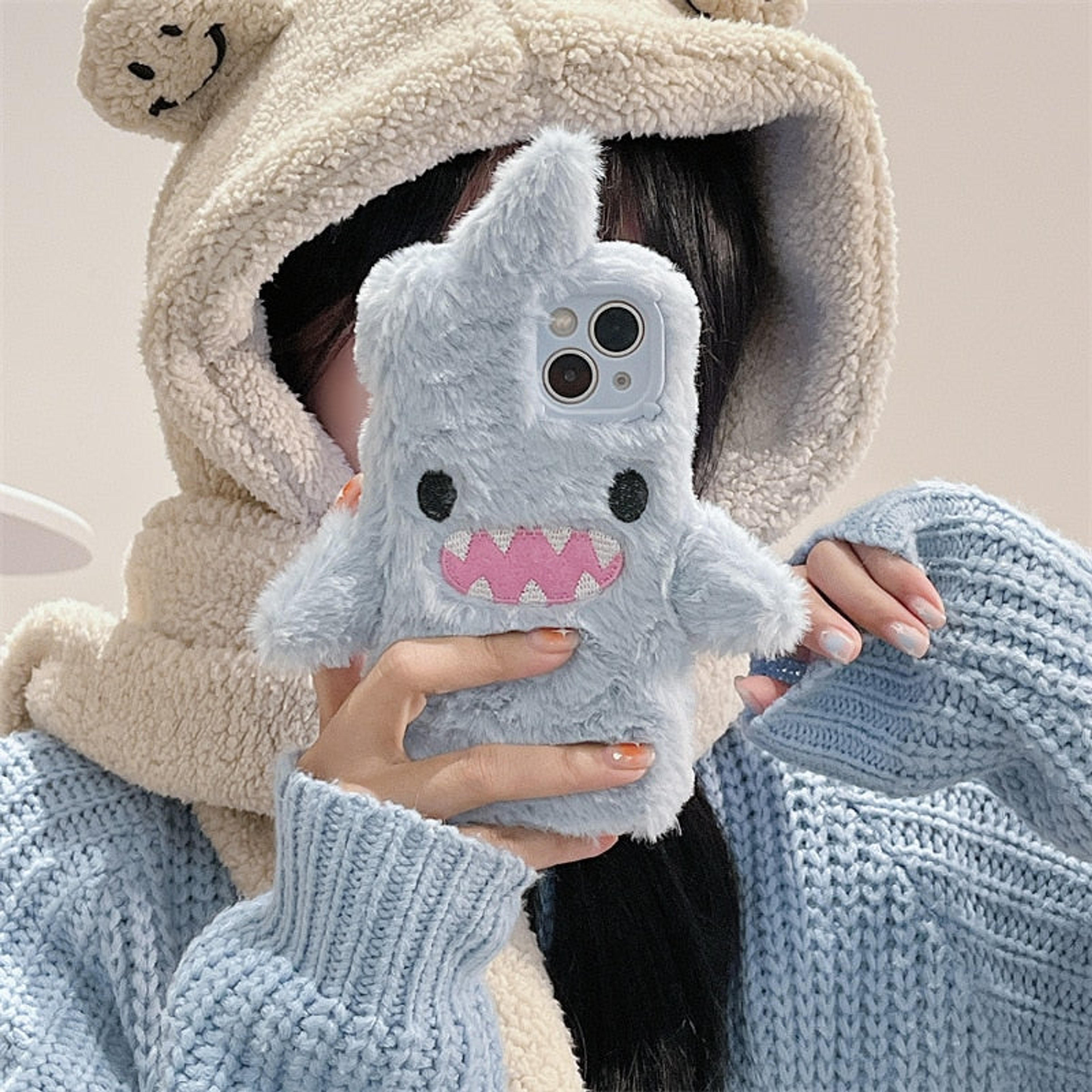 Kawaii Plush Shark iPhone Case