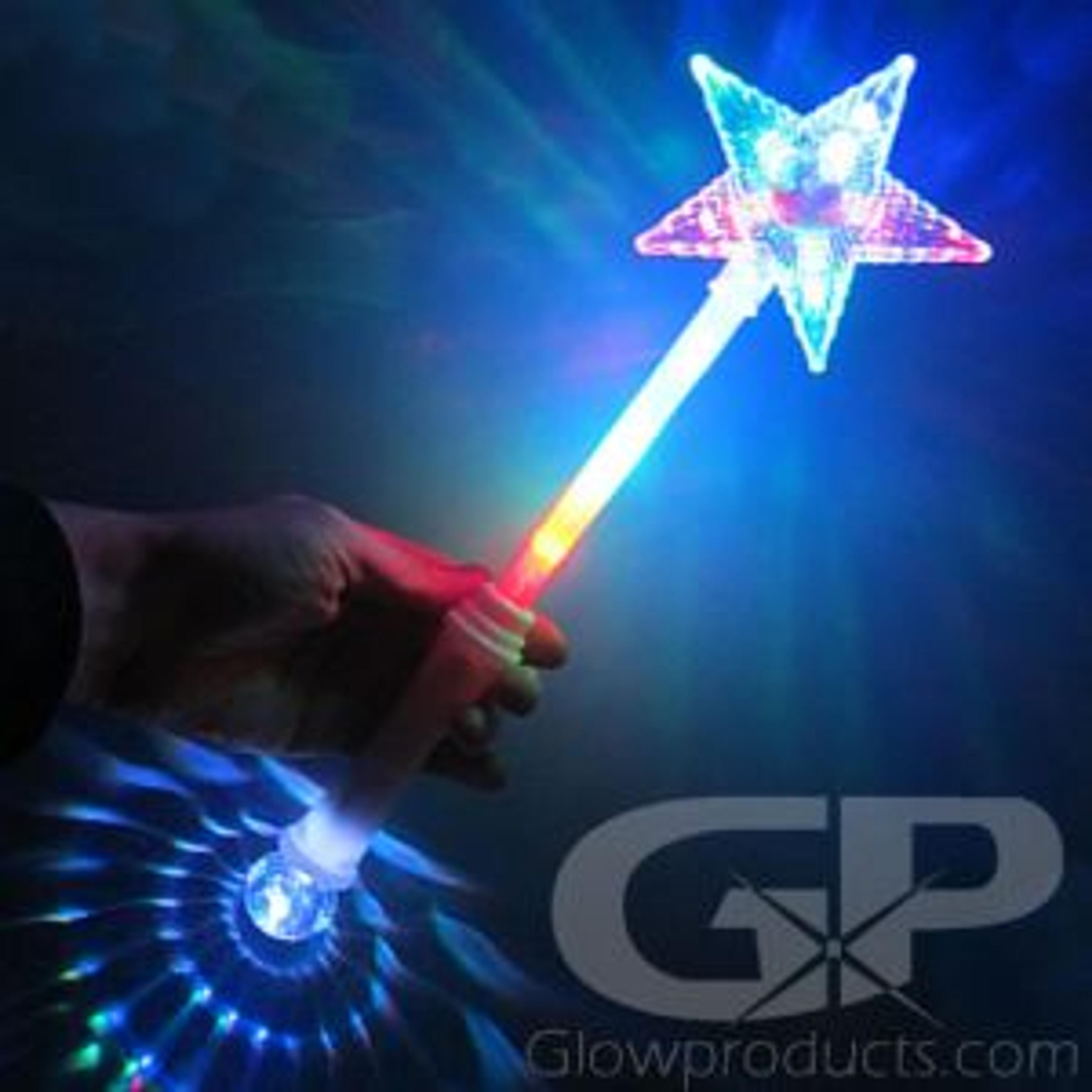 LED Star Light Up Princess Wand | Glowproducts.com