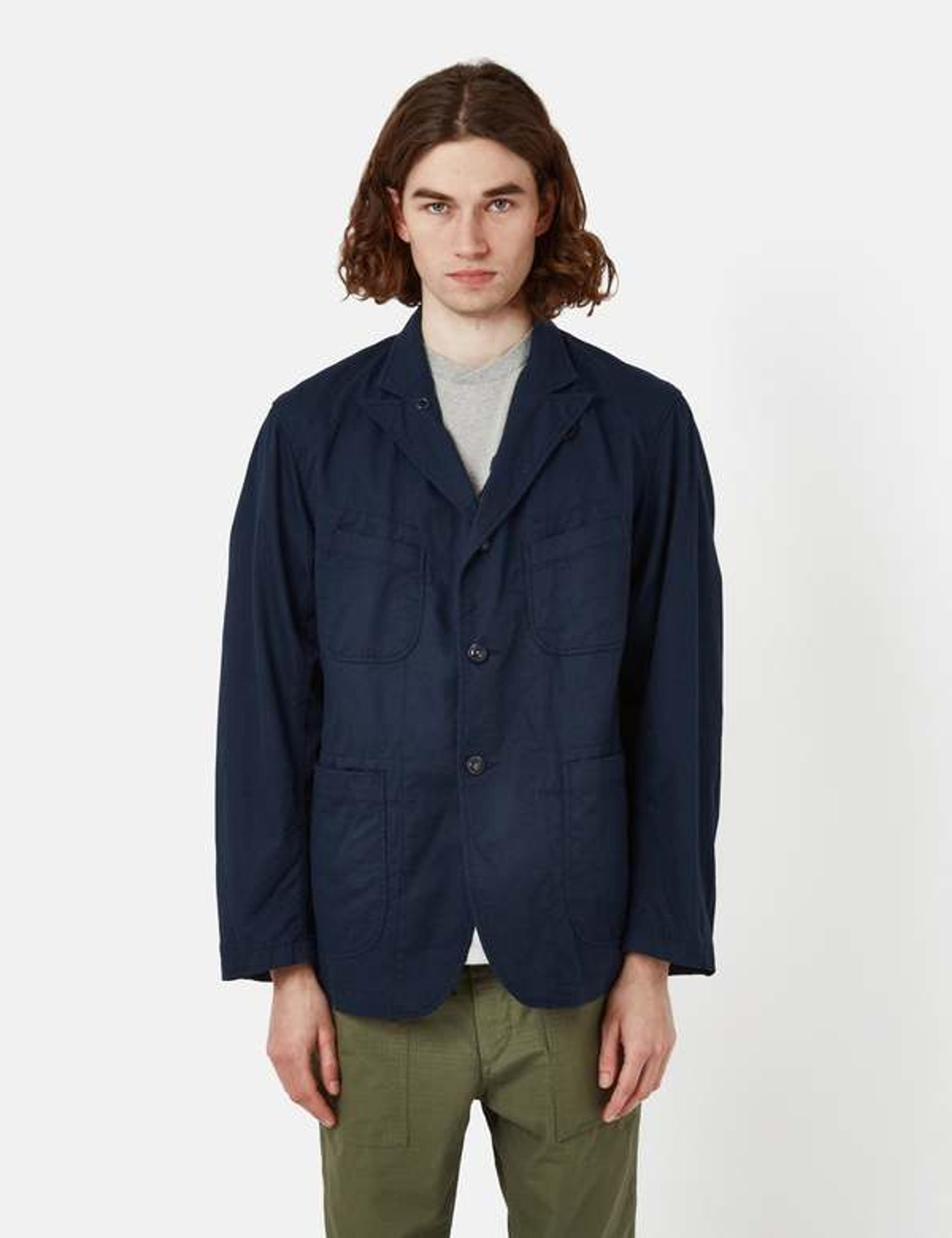 Engineered Garments 6.5oz Flat Twill Bedford Jacket - Navy Blue | Garmentory