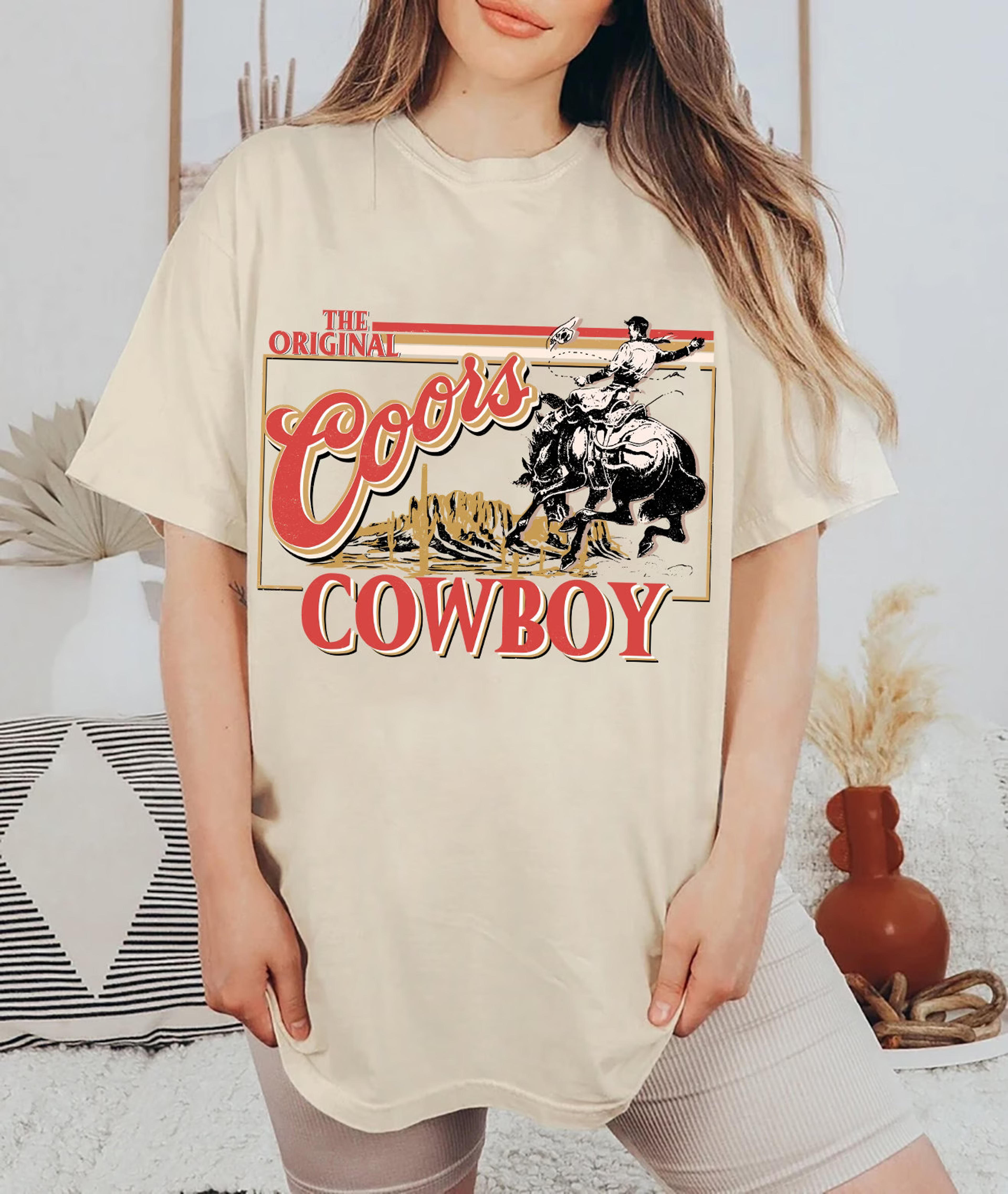 Coors Original Cowboy Shirt the Original Coors Cowboy - Etsy