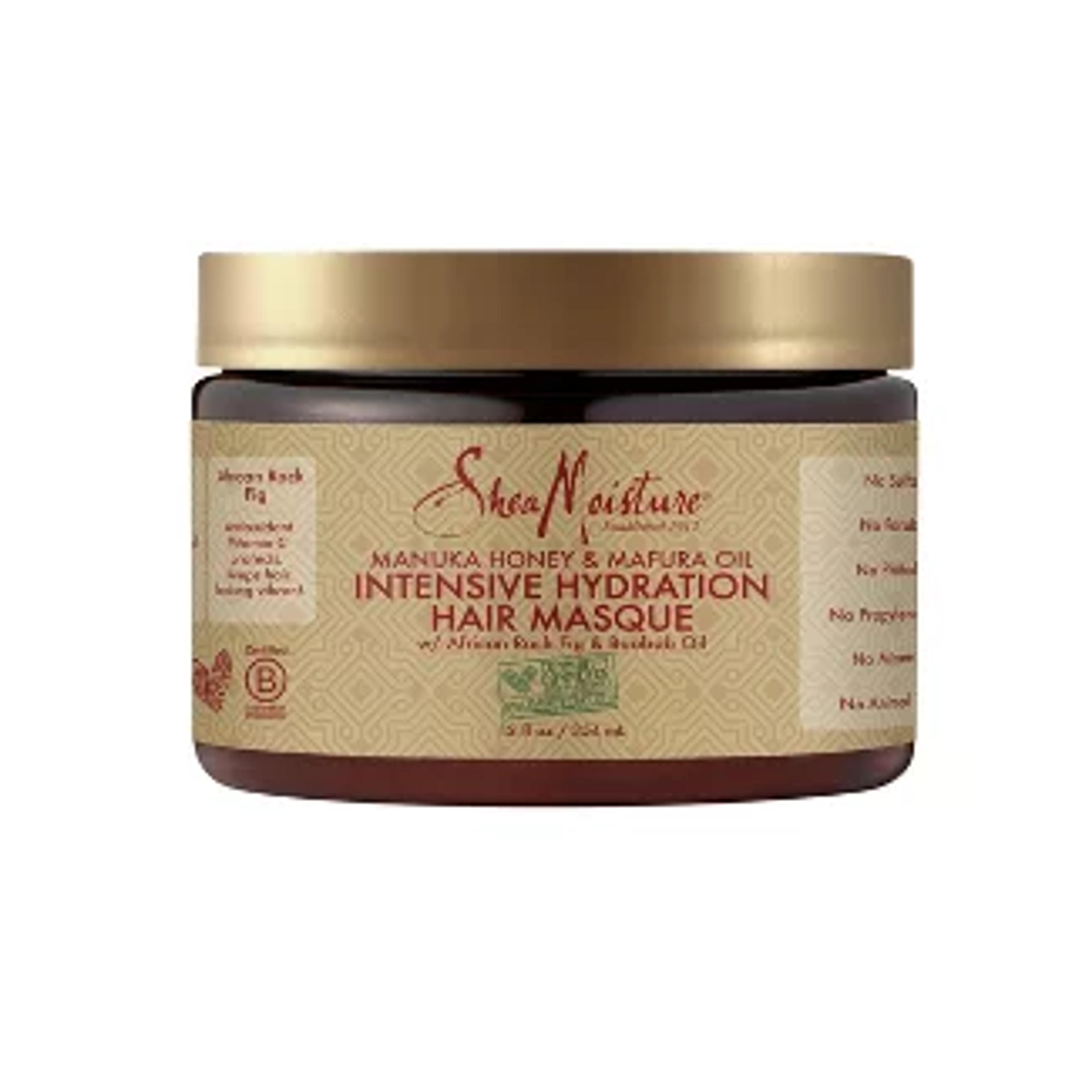 Sheamoisture Manuka Honey & Mafura Oil Intensive Hydration Hair Masque - 12 Fl Oz : Target