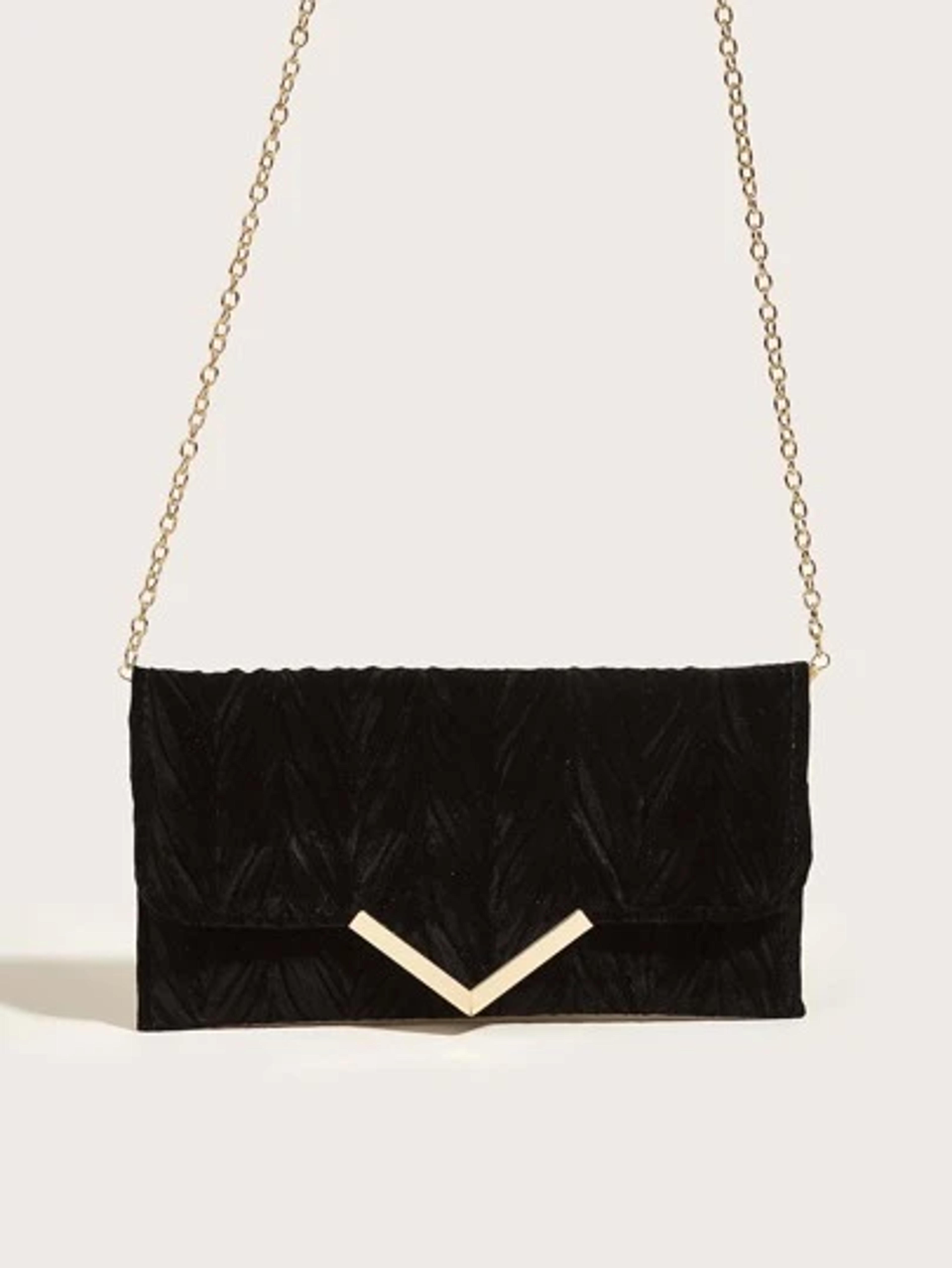 Pleated Detail Flap Square Bag | SHEIN USA