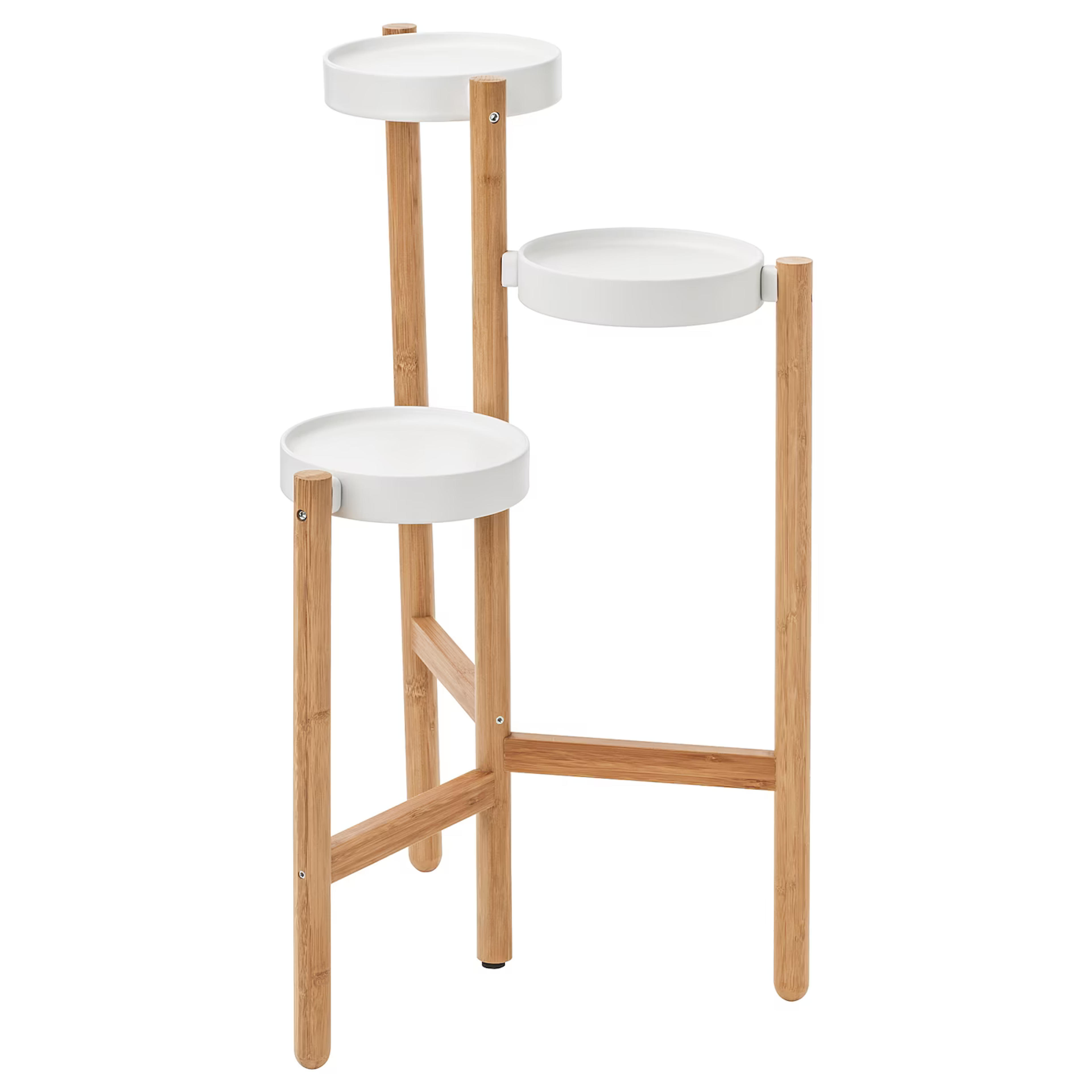 SATSUMAS Plant stand - bamboo/white 30 ¾ "