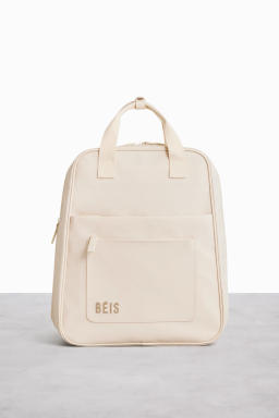 The Expandable Backpack in Beige
