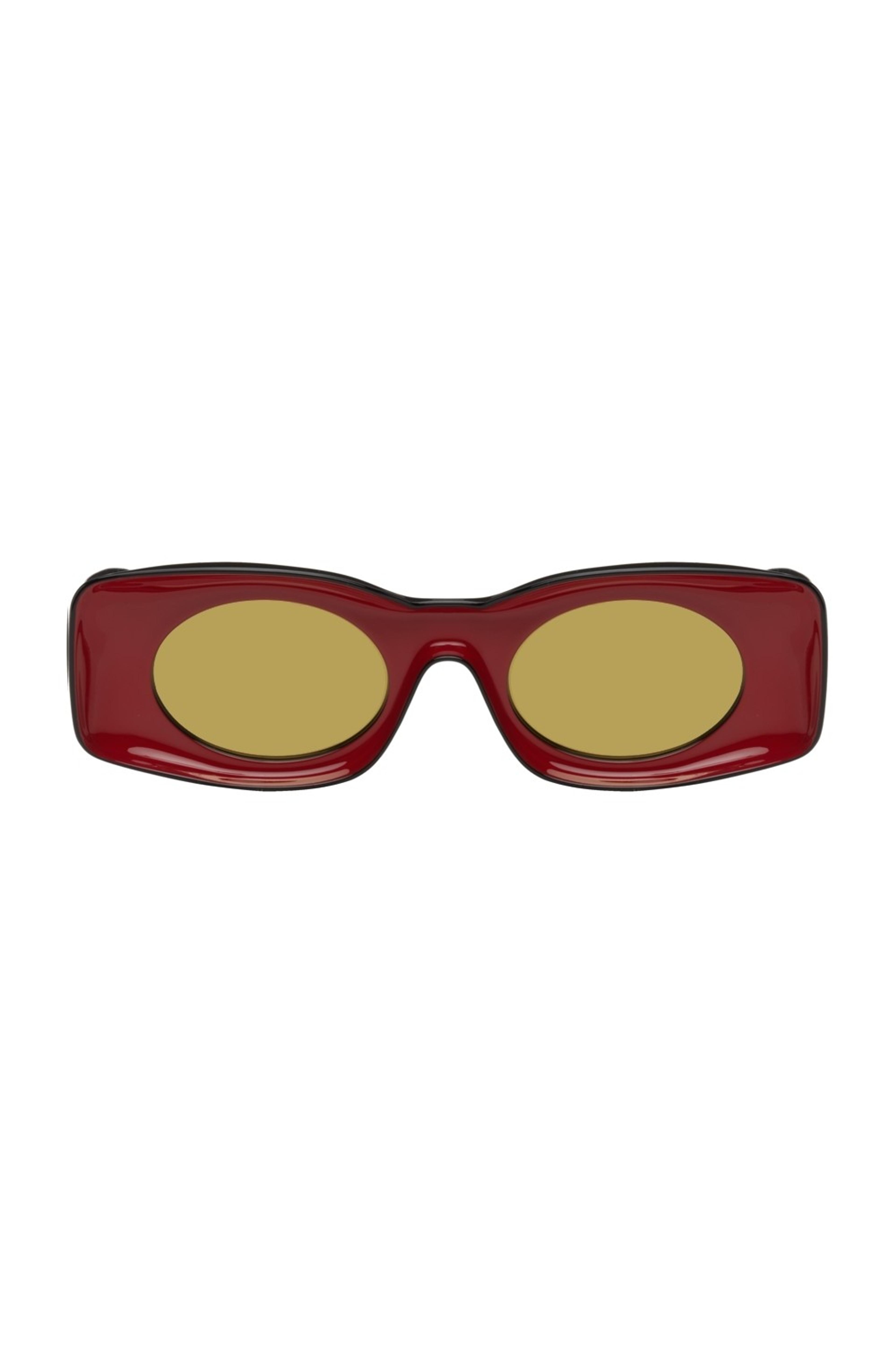 Loewe: Black & Red Paula's Ibiza Original Sunglasses | SSENSE