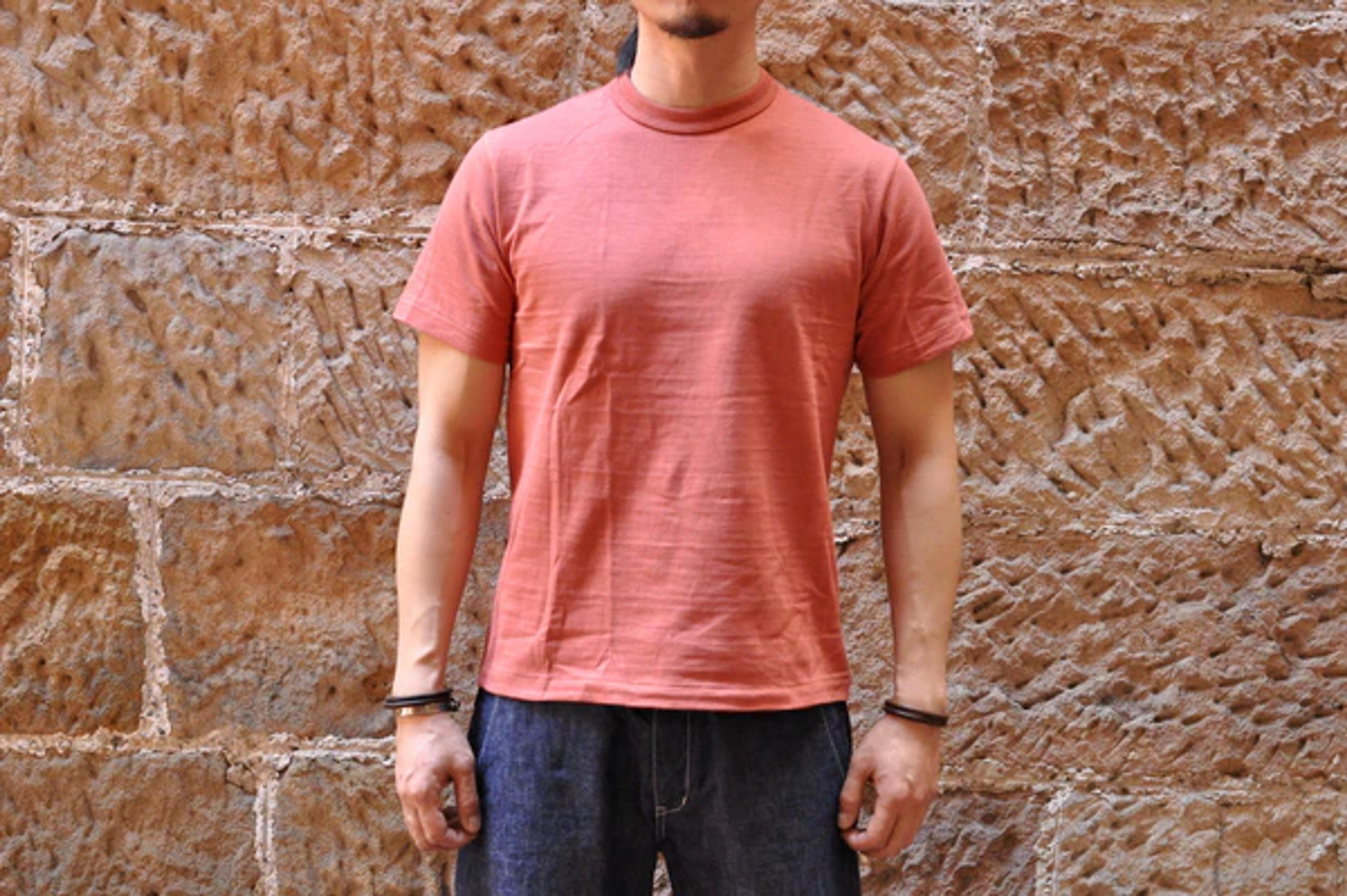 Warehouse 5.5oz "Bamboo Textured" Plain Tee (Salmon)