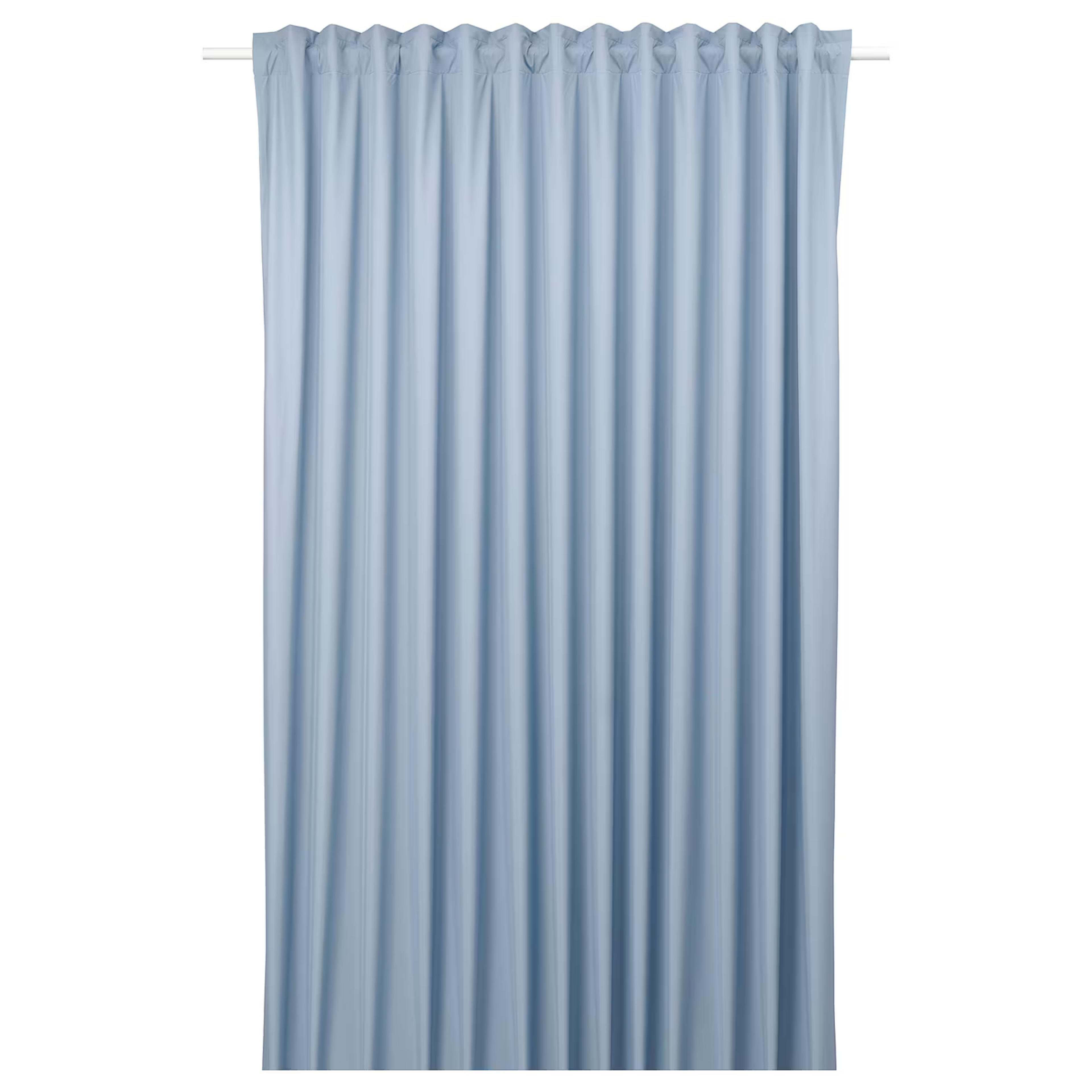 BENGTA - black-out curtain, 1 length, blue