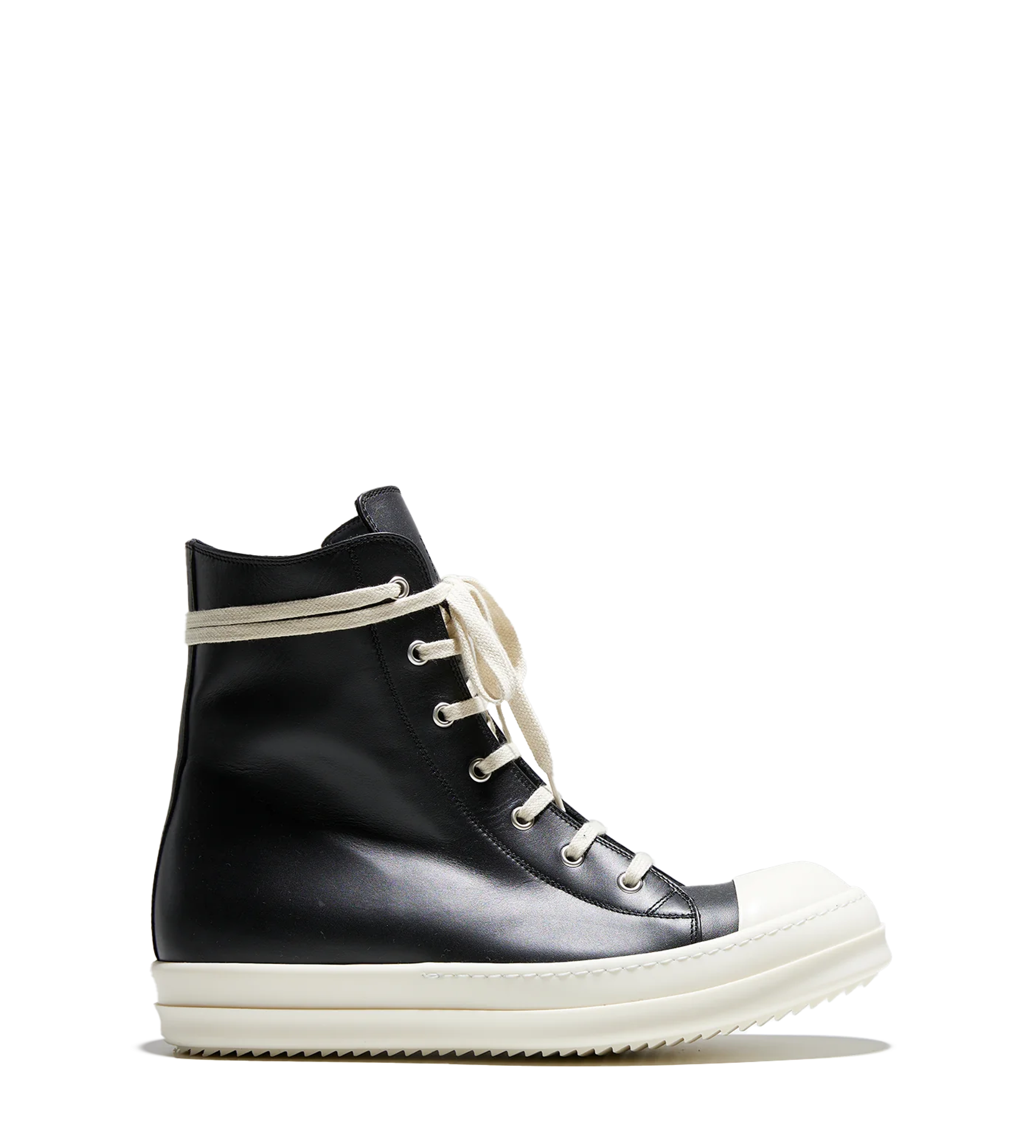 Leather High Top Sneaker Black – FOUR Amsterdam