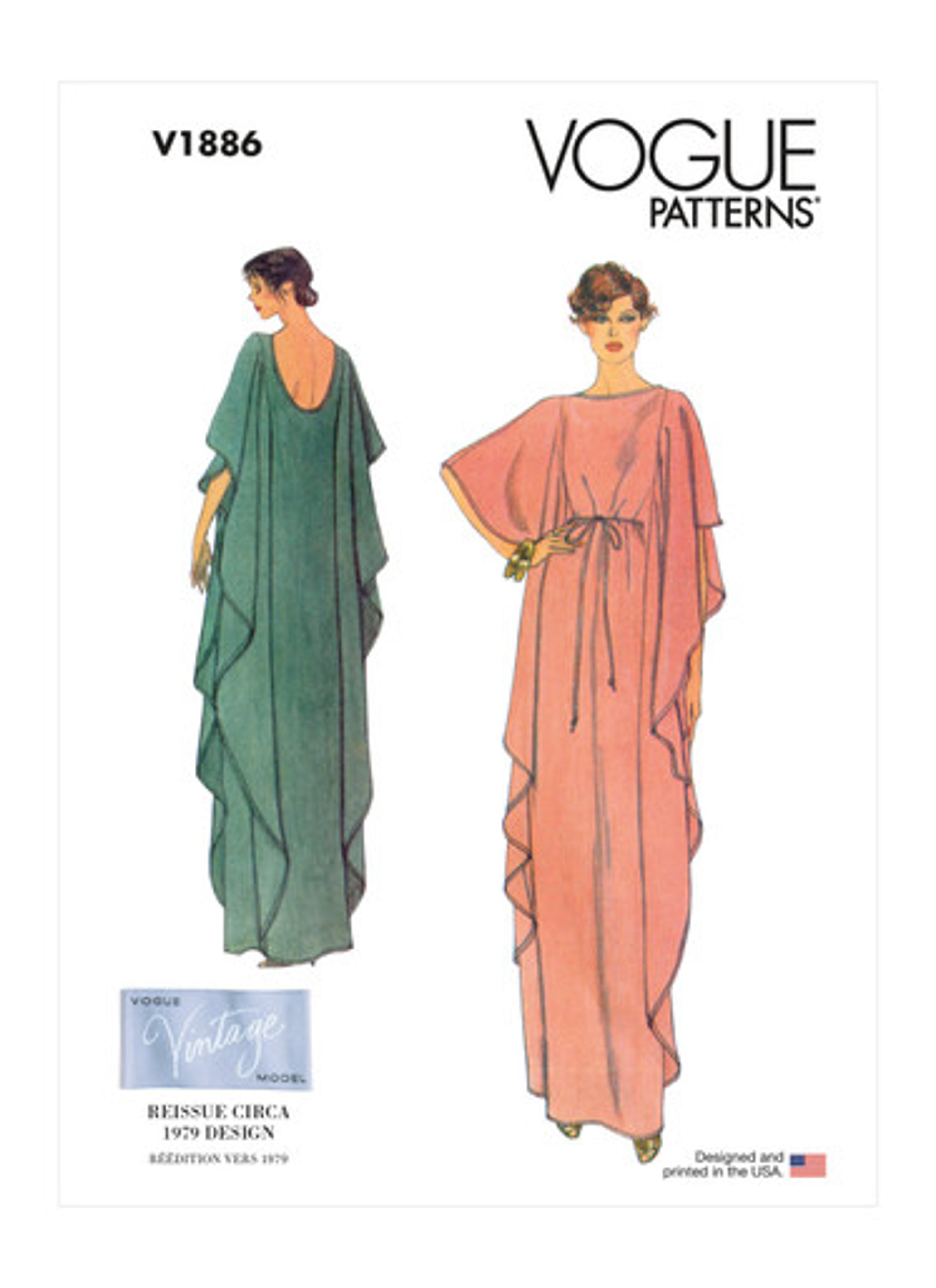 V1886 | Misses' Caftan | Vogue Patterns