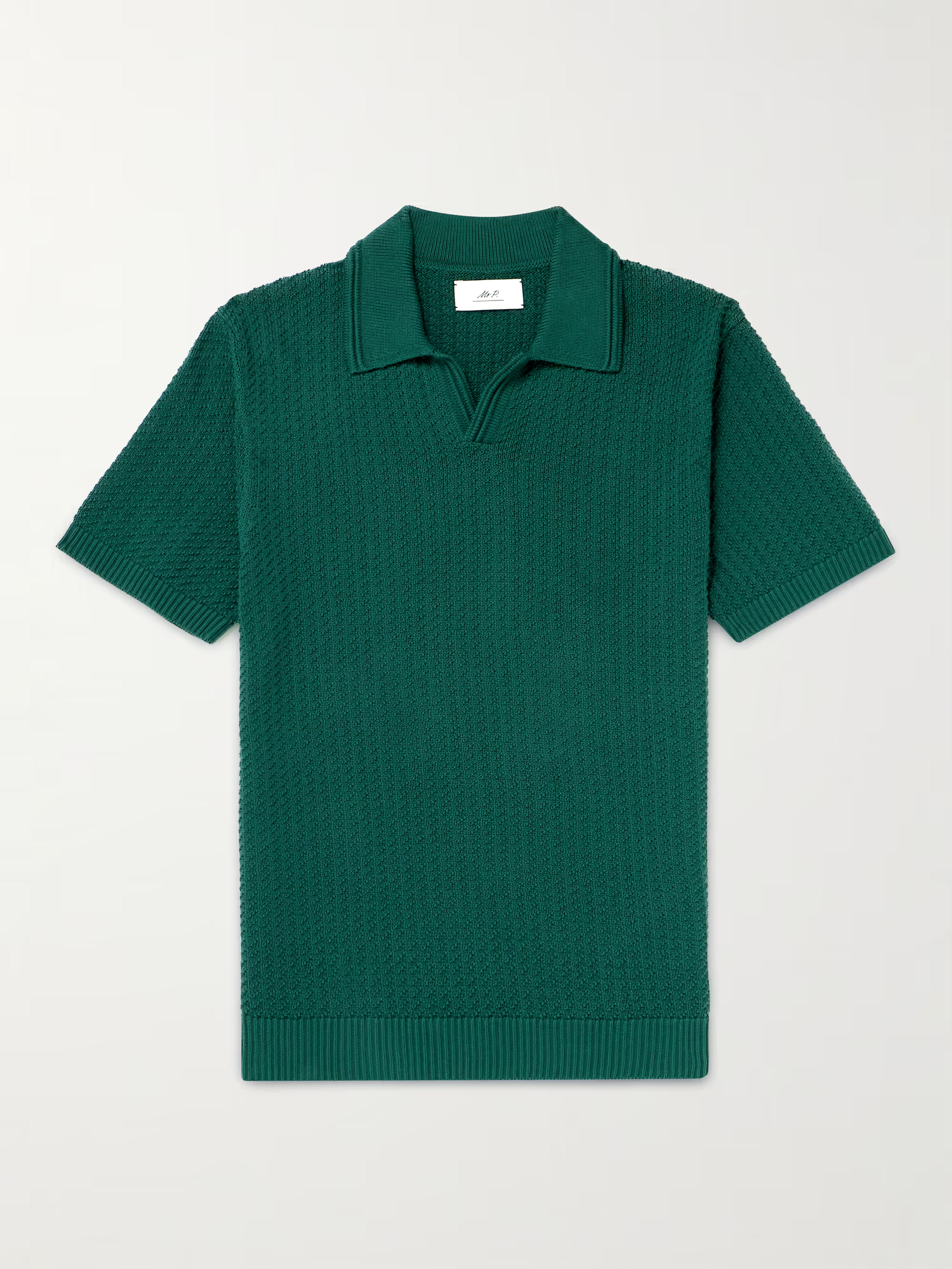 MR P. Jacquard-Knit Cotton Polo Shirt | MR PORTER