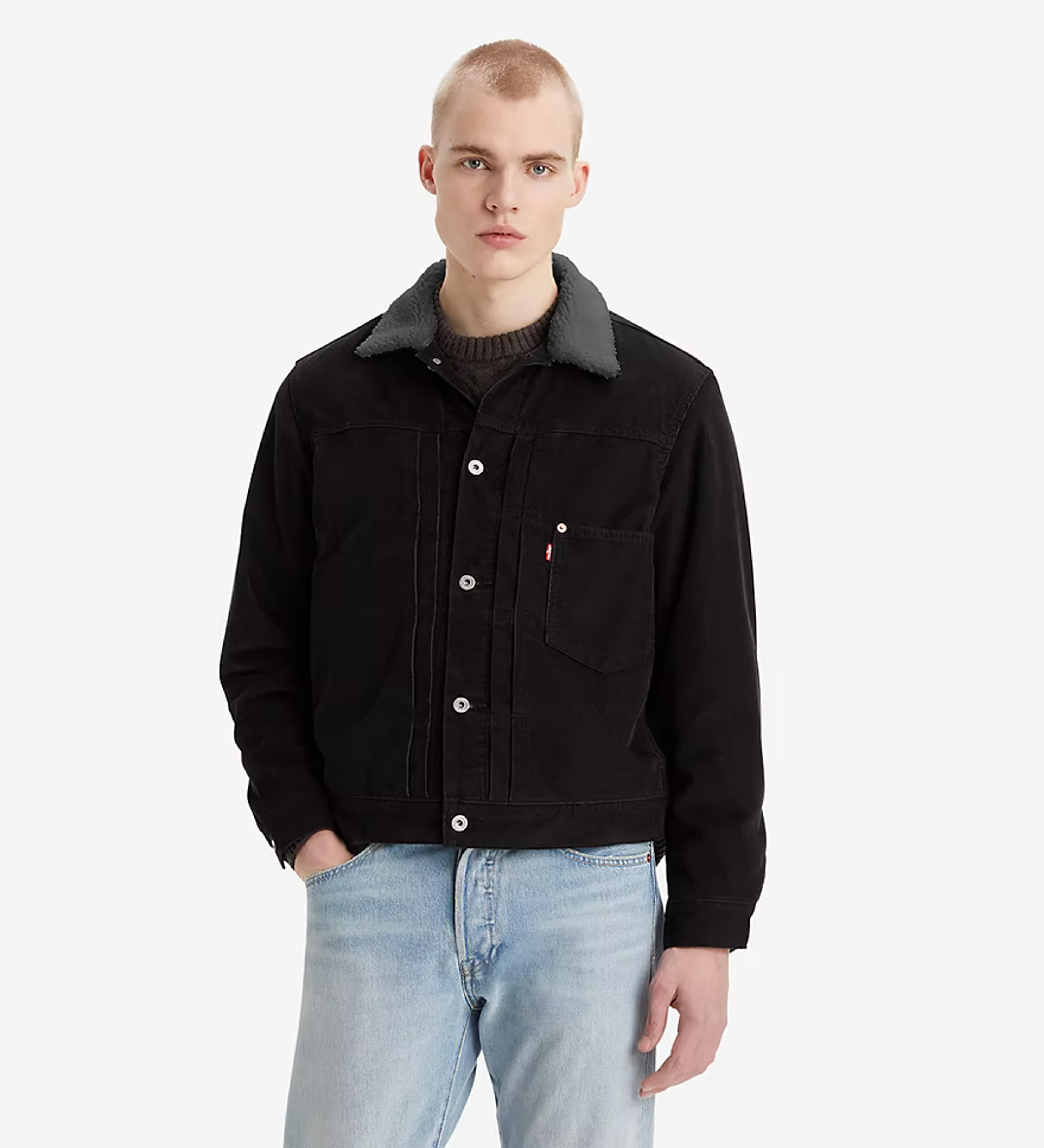 Lined Type I Corduroy Trucker Jacket - Black | Levi's® US